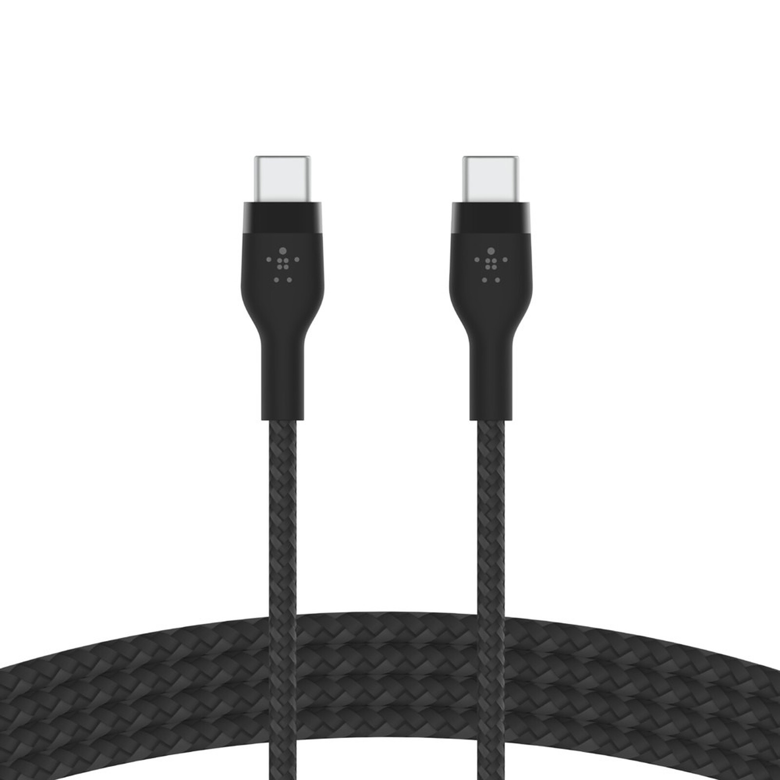 Belkin Boost Charge Pro Flex Câble silicone tressé USB-C vers USB-C (Noir)  - 2 m - USB - Garantie 3 ans LDLC