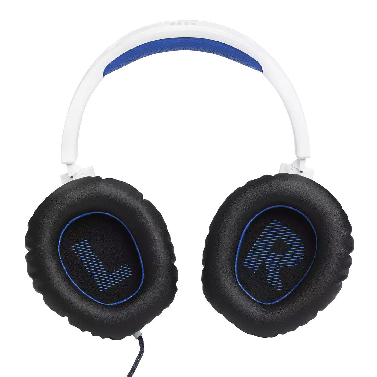 JBL Quantum 100 auriculares de juegos superiores con cable (azul)