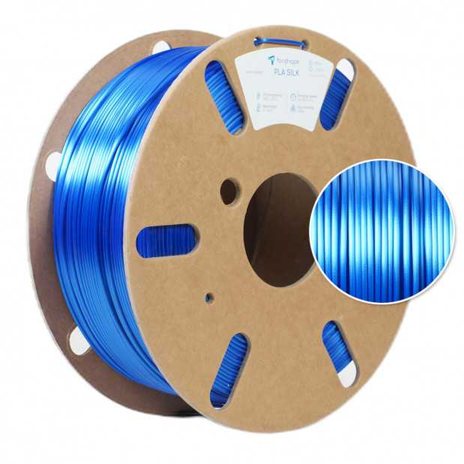 Forshape PLA Silk - 1.75 mm 1 Kg - Bleu - Filament 3D - LDLC