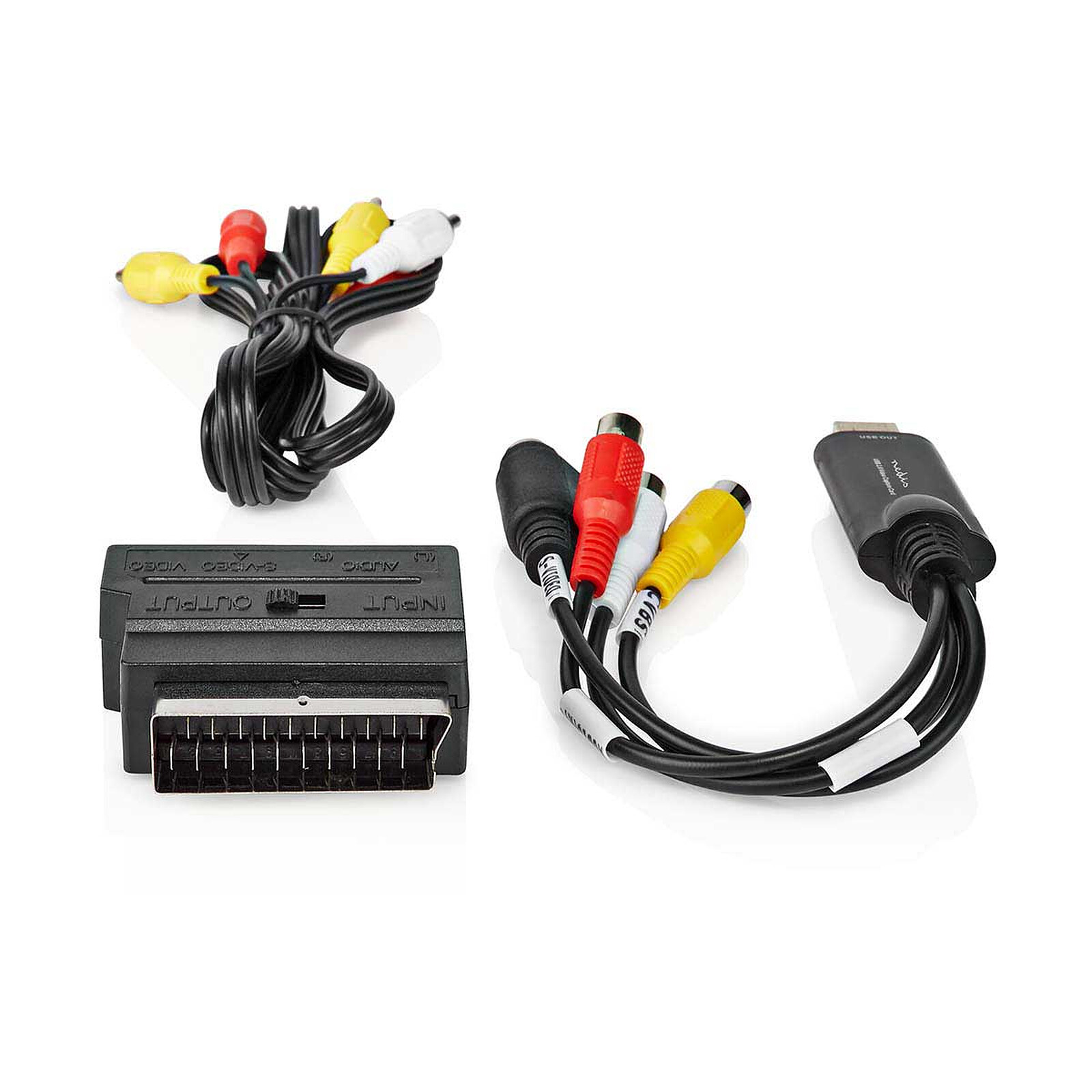 USB2.0 VHS to DVD Converter Audio Video Capture Kit Câble Péritel RCA pour  Win10
