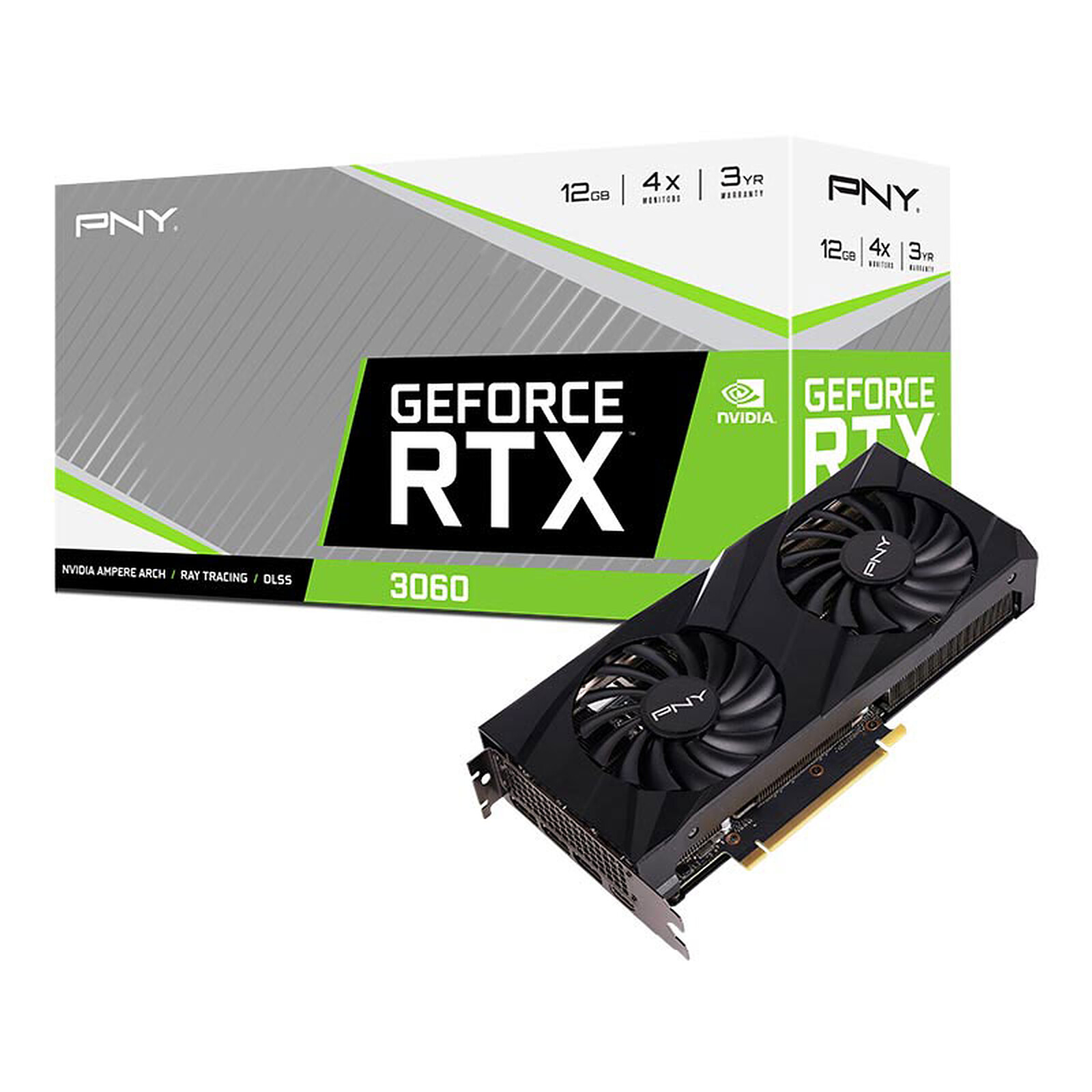 PNY GeForce RTX 3060 12GB VERTO Dual Fan LHR - Graphics card