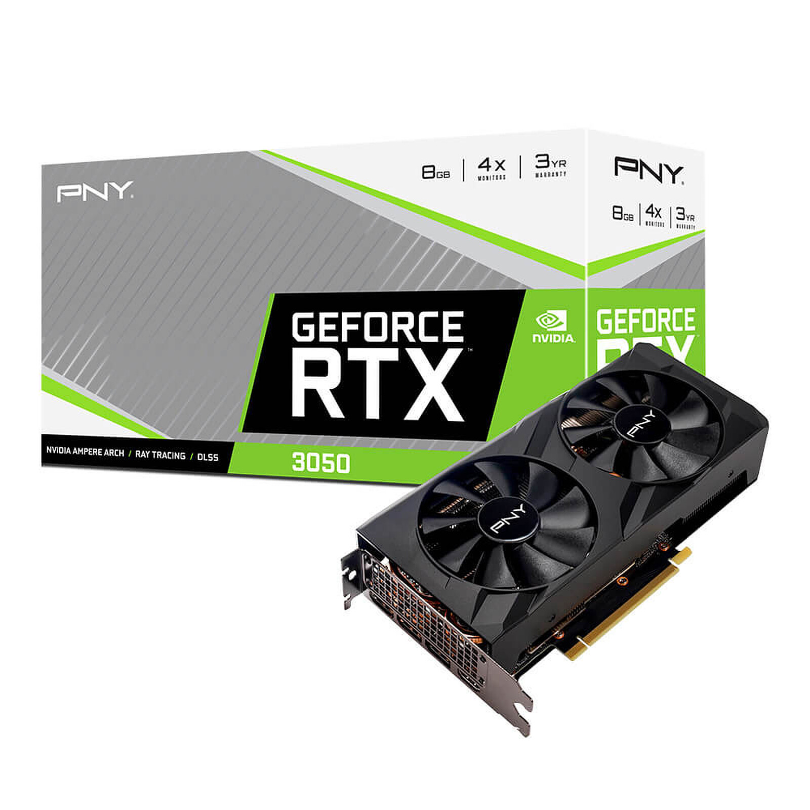 PNY GeForce RTX 3050 8GB XLR8 Gaming REVEL EPIC-X RGB Dual Fan Edition ...