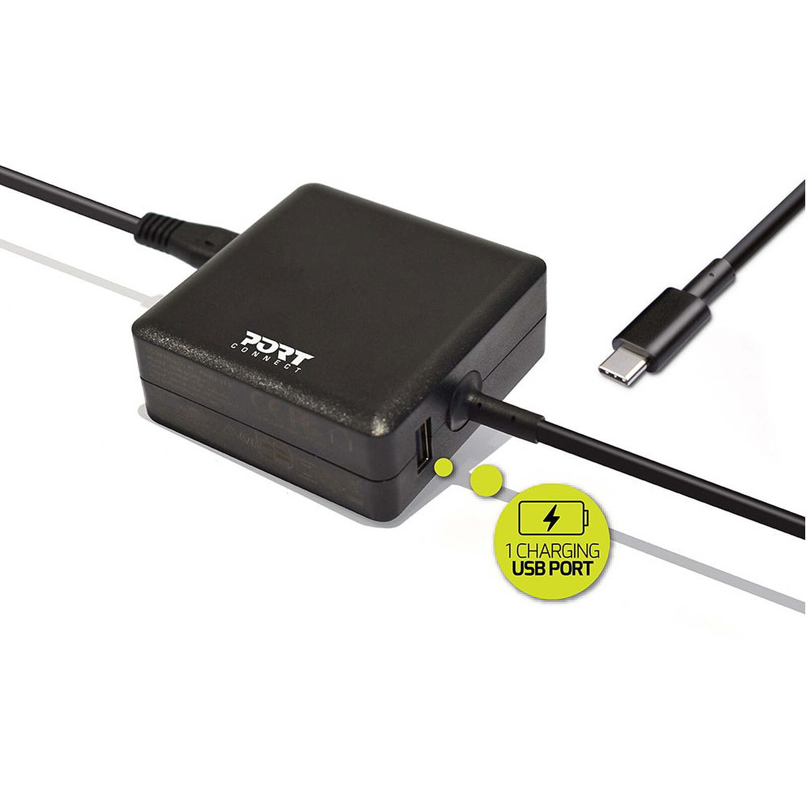 PORT Connect Power Supply USB Type C (65W) - Chargeur PC portable -  Garantie 3 ans LDLC