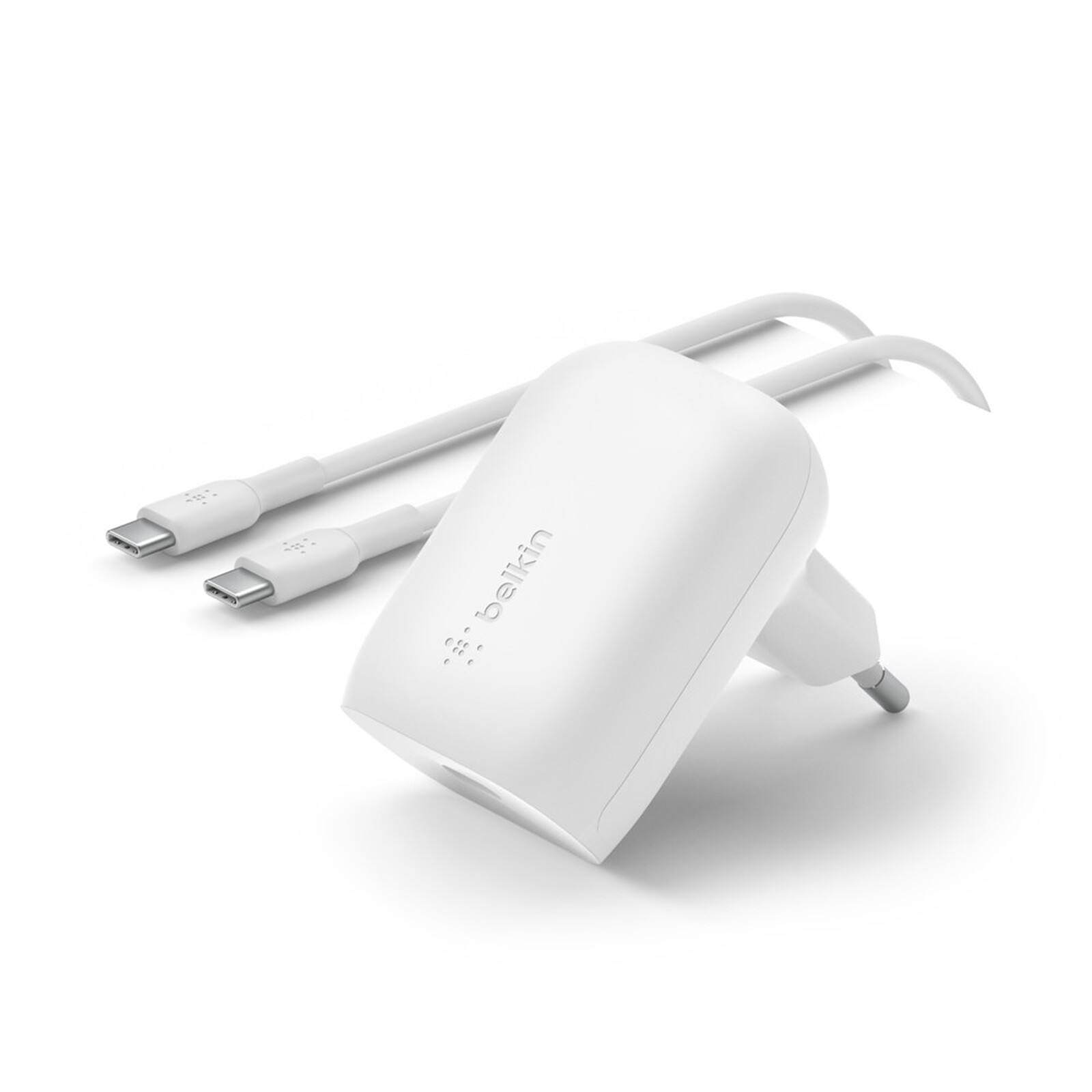 Evetane Chargeur blanc pour iPhone Ultra-rapide 25W USB-C + Câble 2M USB  C/Lightning (MFi) - Chargeur téléphone - LDLC