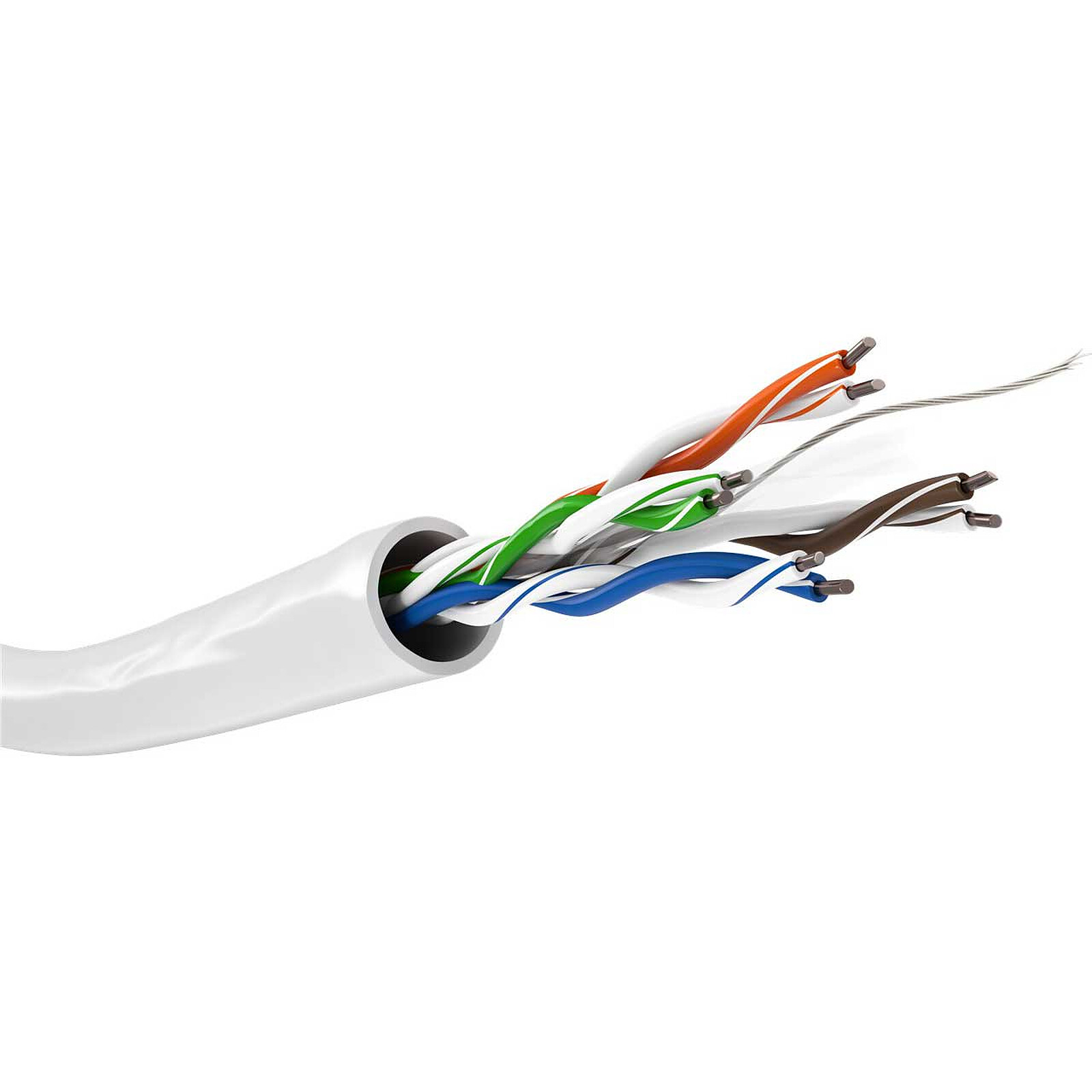 UGreen câble réseau Ethernet RJ45 plat catégorie 7 U/FTP noir (8 mètres) - Câble  RJ45 - Garantie 3 ans LDLC