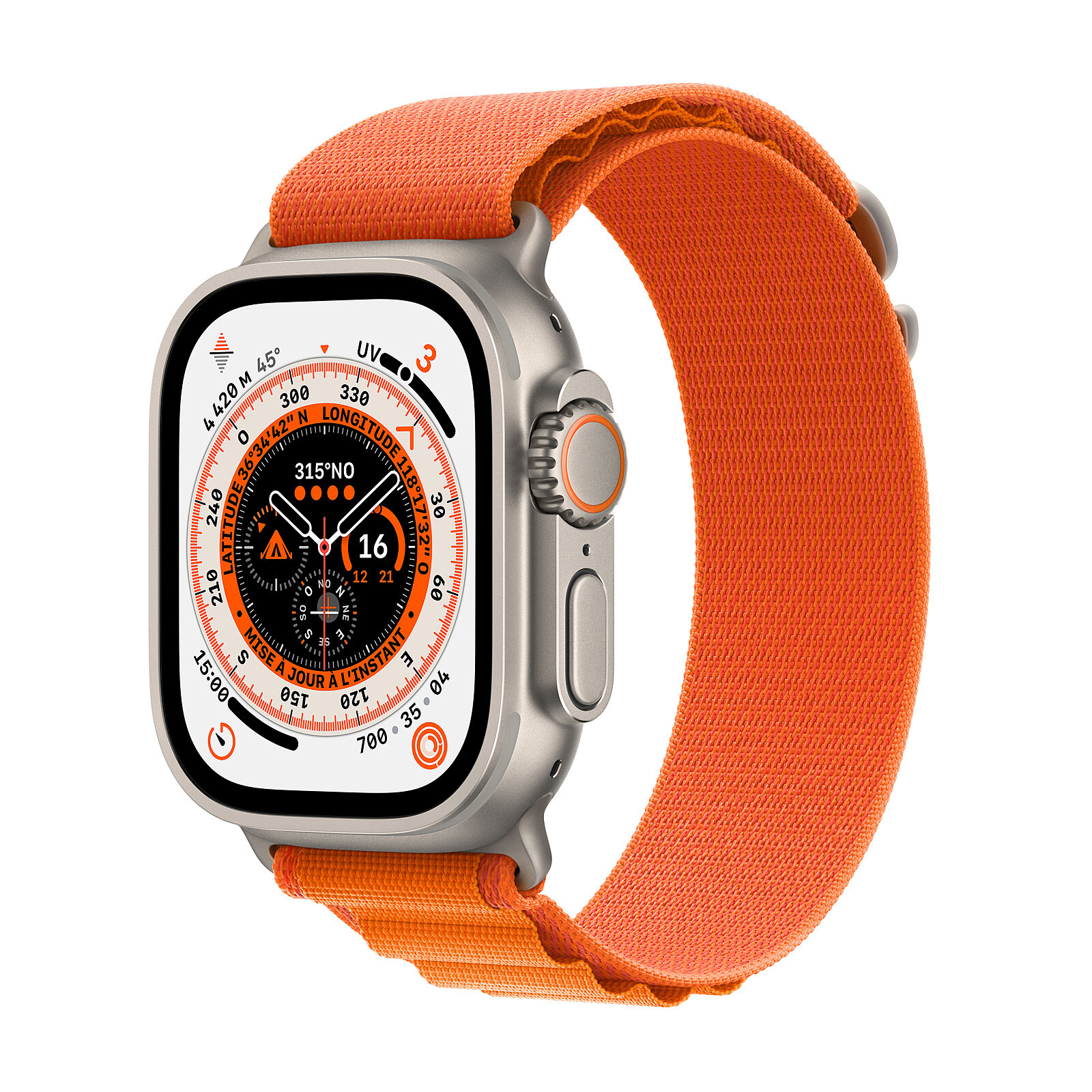 Apple Watch Ultra GPS + Cellular Titanium Orange Alpine Loop 49 mm