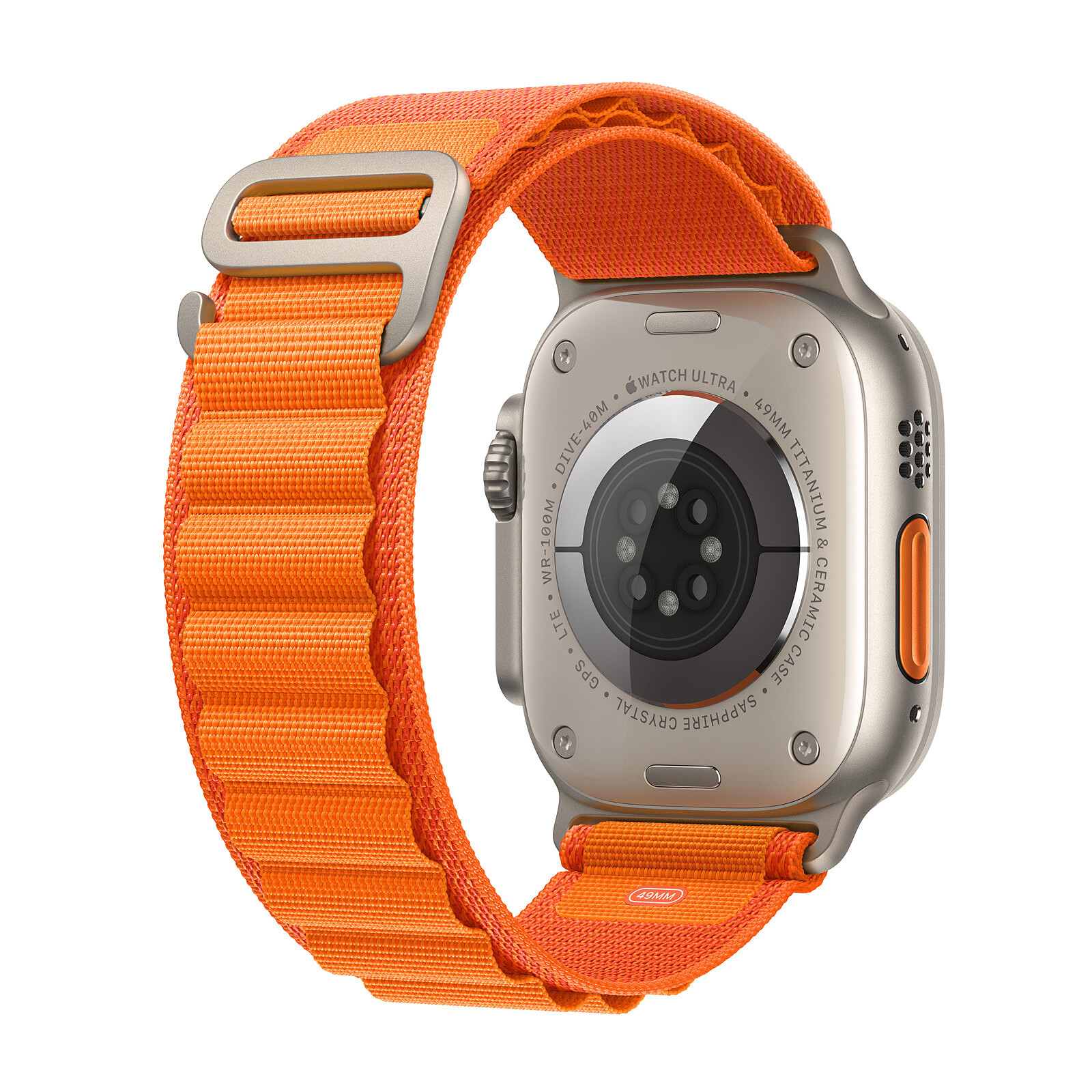 Apple Boucle Alpine orange 49 mm - S - Accessoires montre et bracelet - LDLC