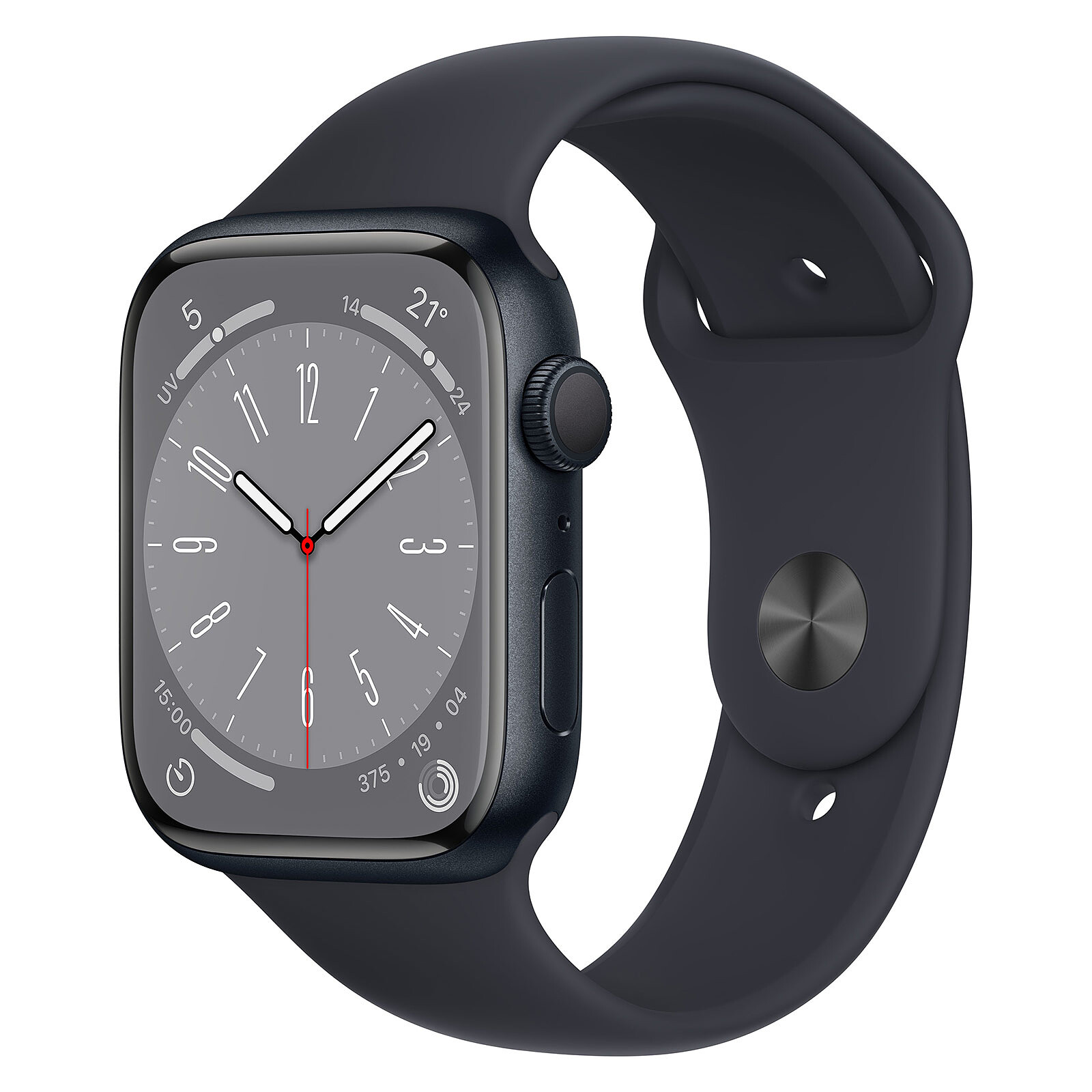 doorgaan kraan Rationalisatie Apple Watch Series 8 GPS Aluminum Midnight Sport Band 45 mm - Smart watch -  LDLC 3-year warranty