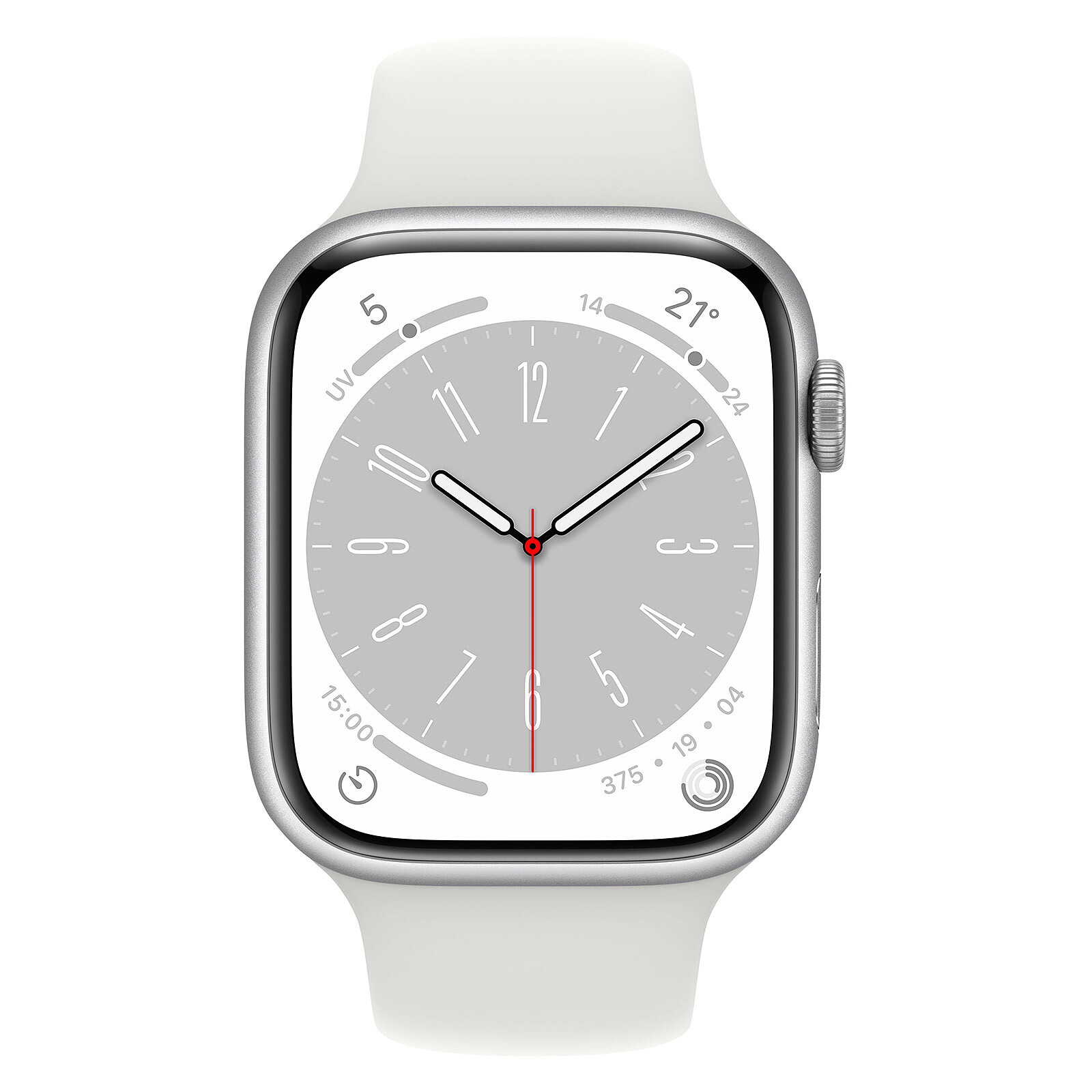 Apple Watch Series 8 GPS + Cellular Aluminum White Sport Band 45