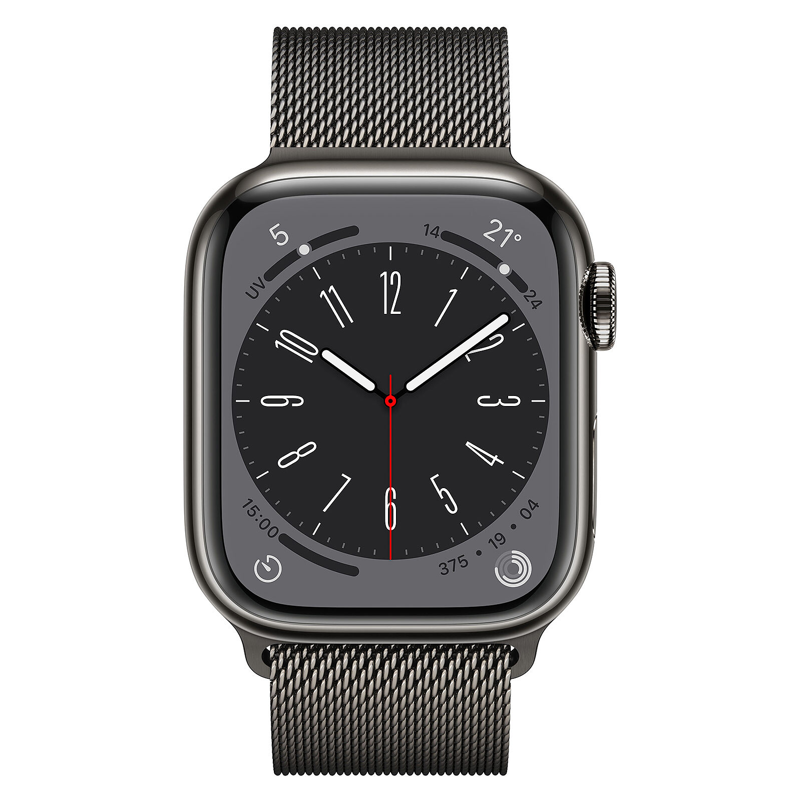 Apple Watch Series 6 – Boîtier en acier inoxydable graphite