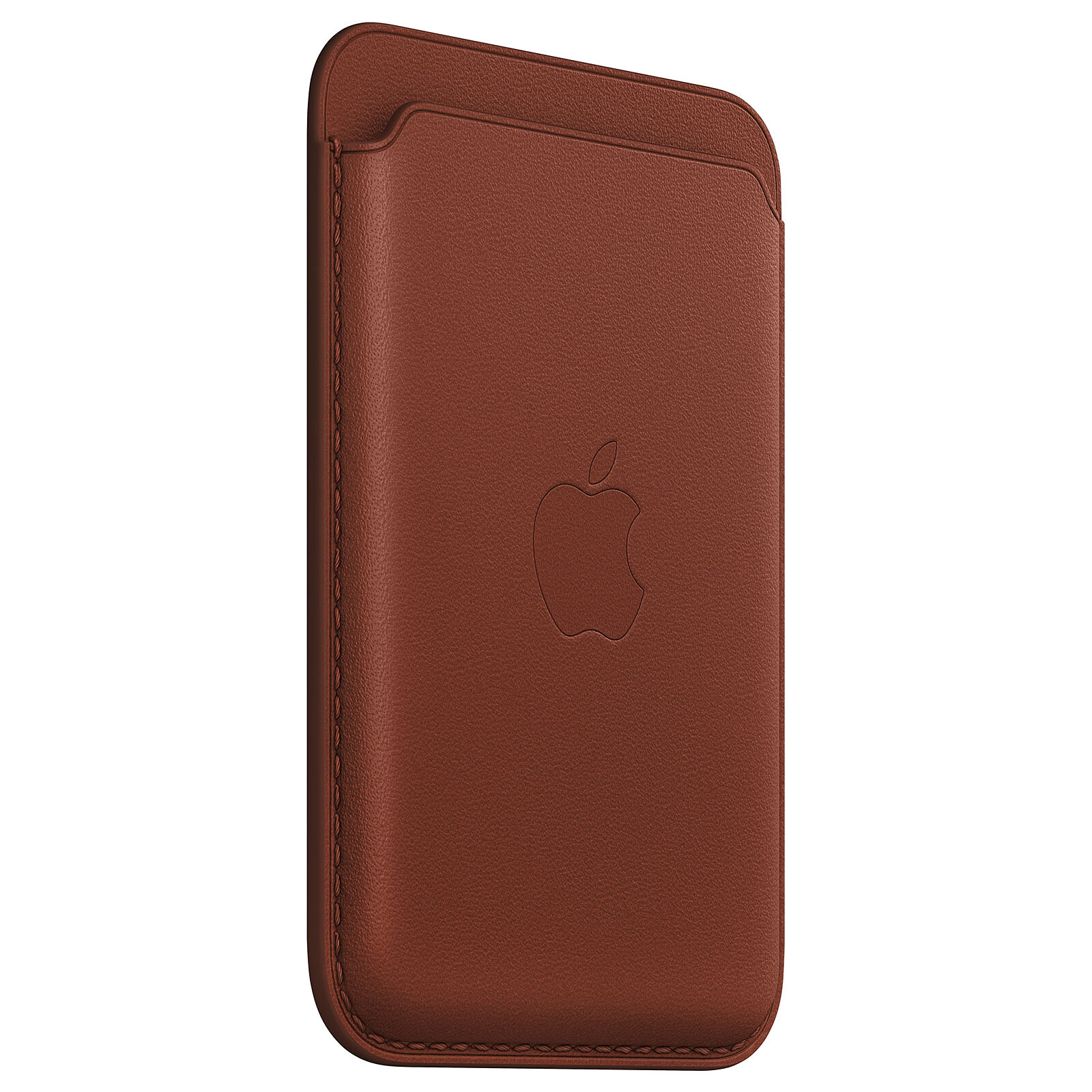 Apple Porte-cartes en cuir avec MagSafe pour Apple iPhone - Terre