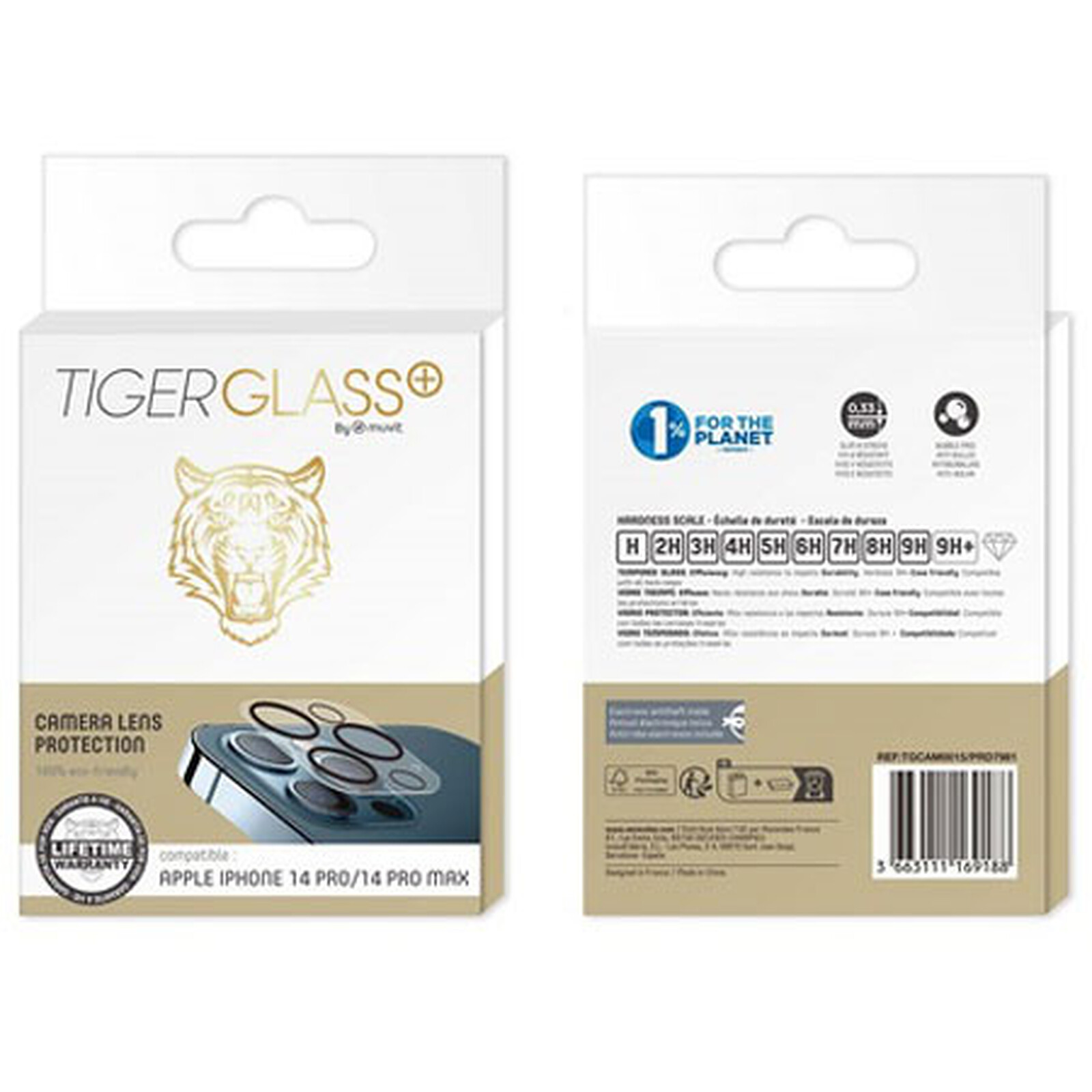 Pack Tiger Glass Plus Lente de Cámara iPhone 13 Pro Max - Cristal