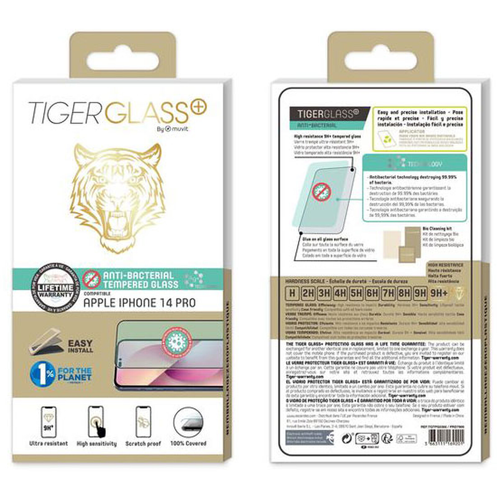 Protection d'écran pour smartphone Tigerglass VERRE TREMPE ANTI