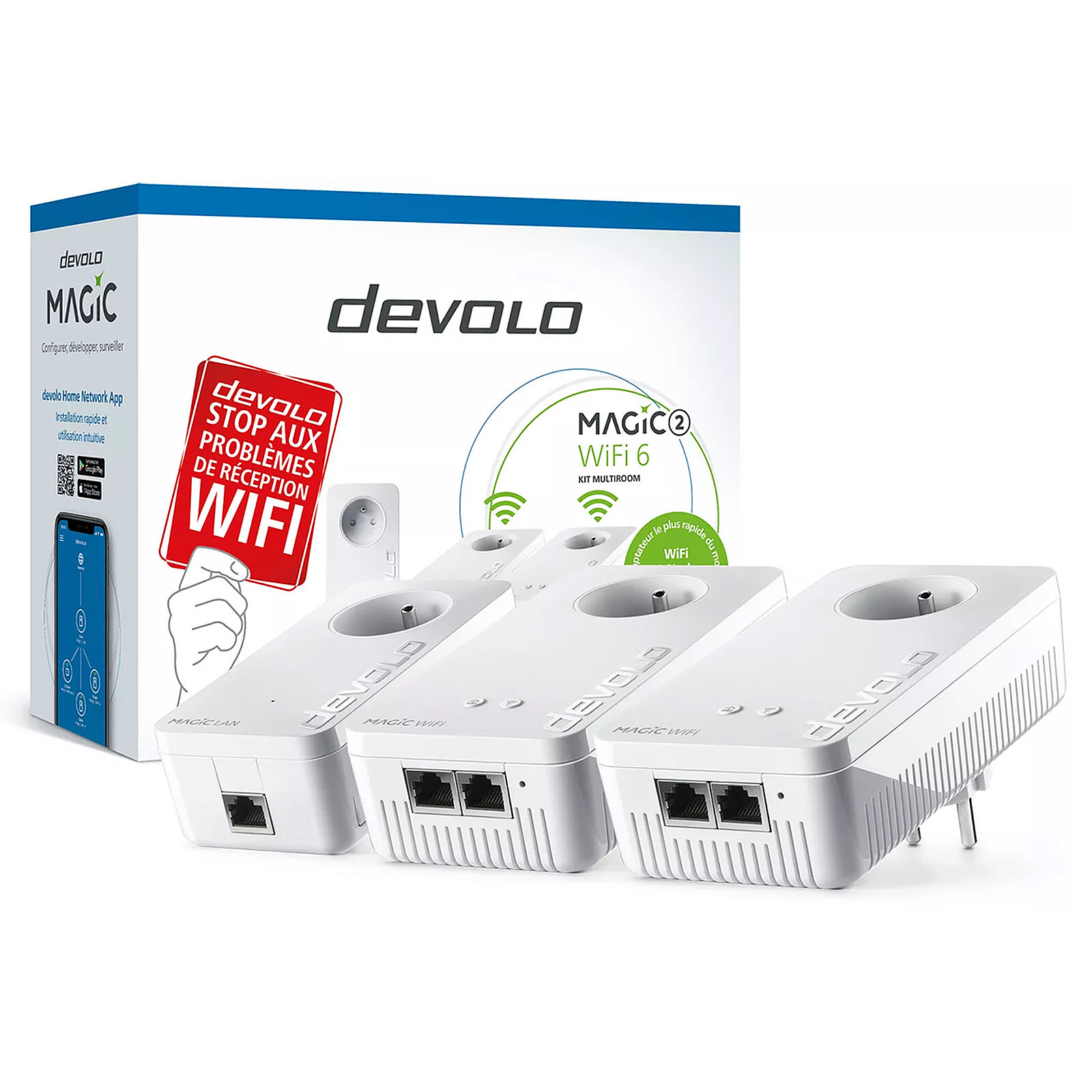 stuk Belofte Volwassenheid devolo Magic 2 Wi-Fi 6 - Multiroom Kit - Powerline adapter Devolo AG on LDLC
