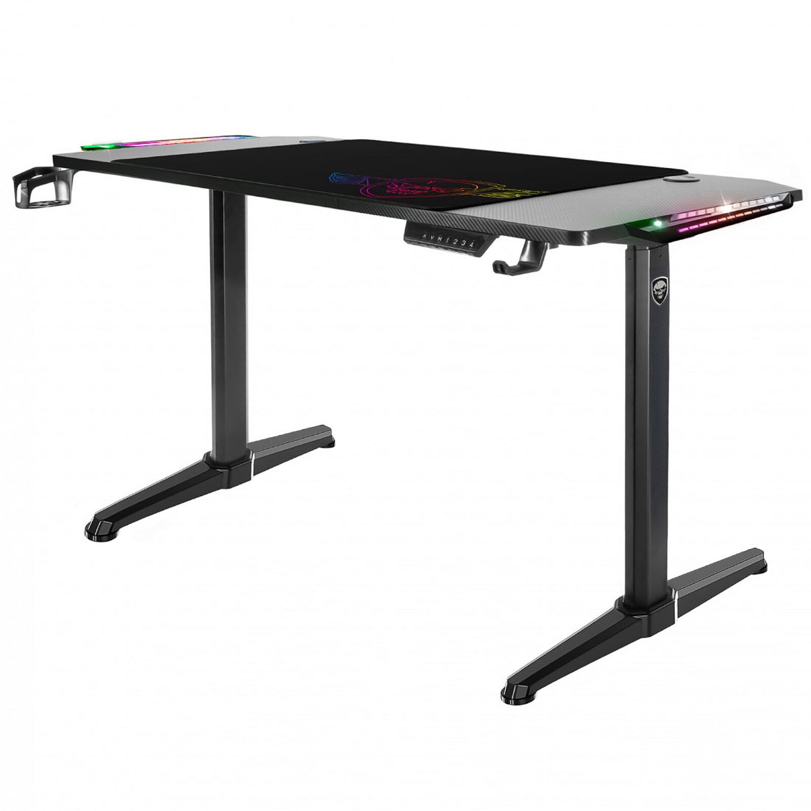 Ultimate Setup Bureau Gaming 140 cm Table Gaming réglable en