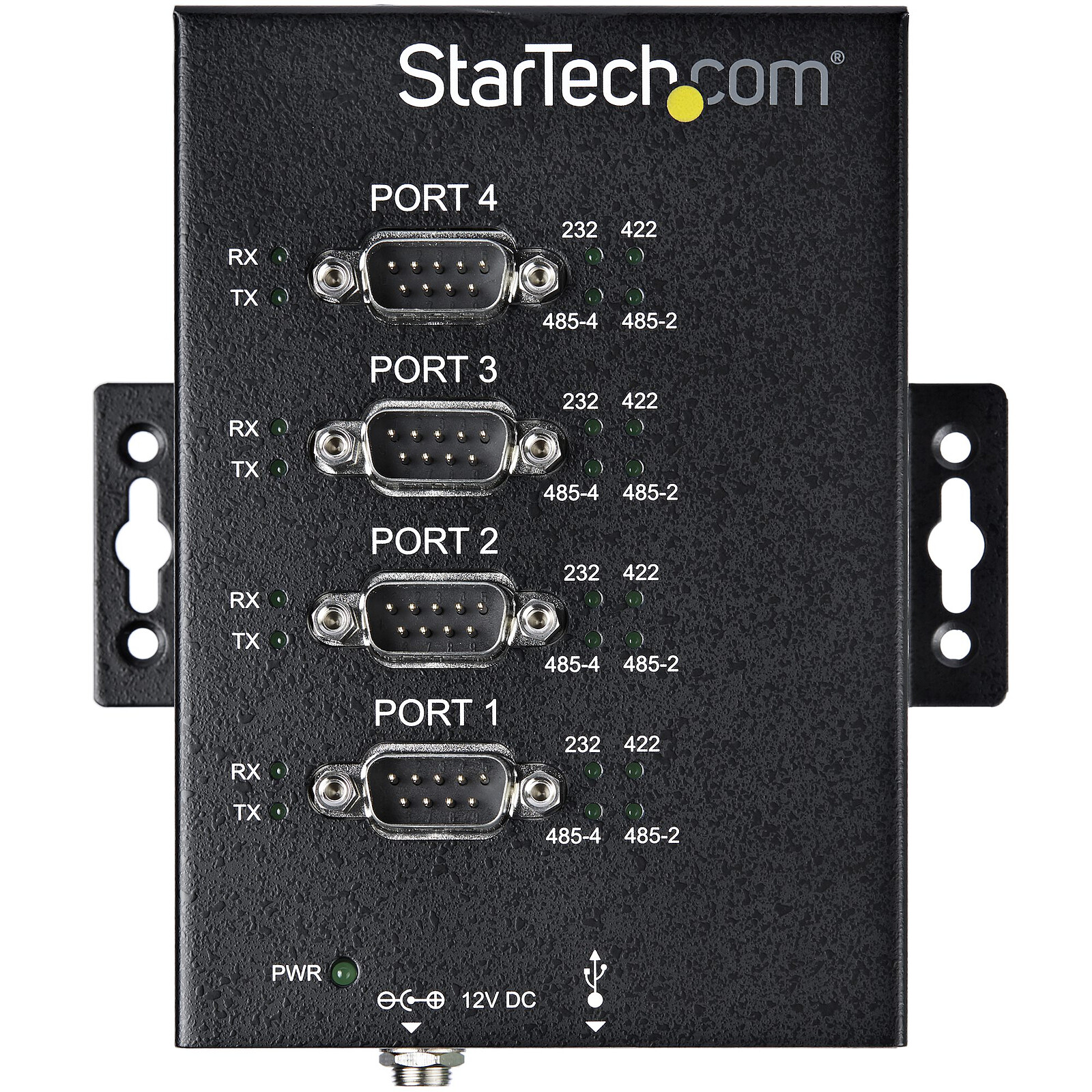 StarTech.com Hub adaptateur USB vers série DB9 RS232/RS422/RS485 4