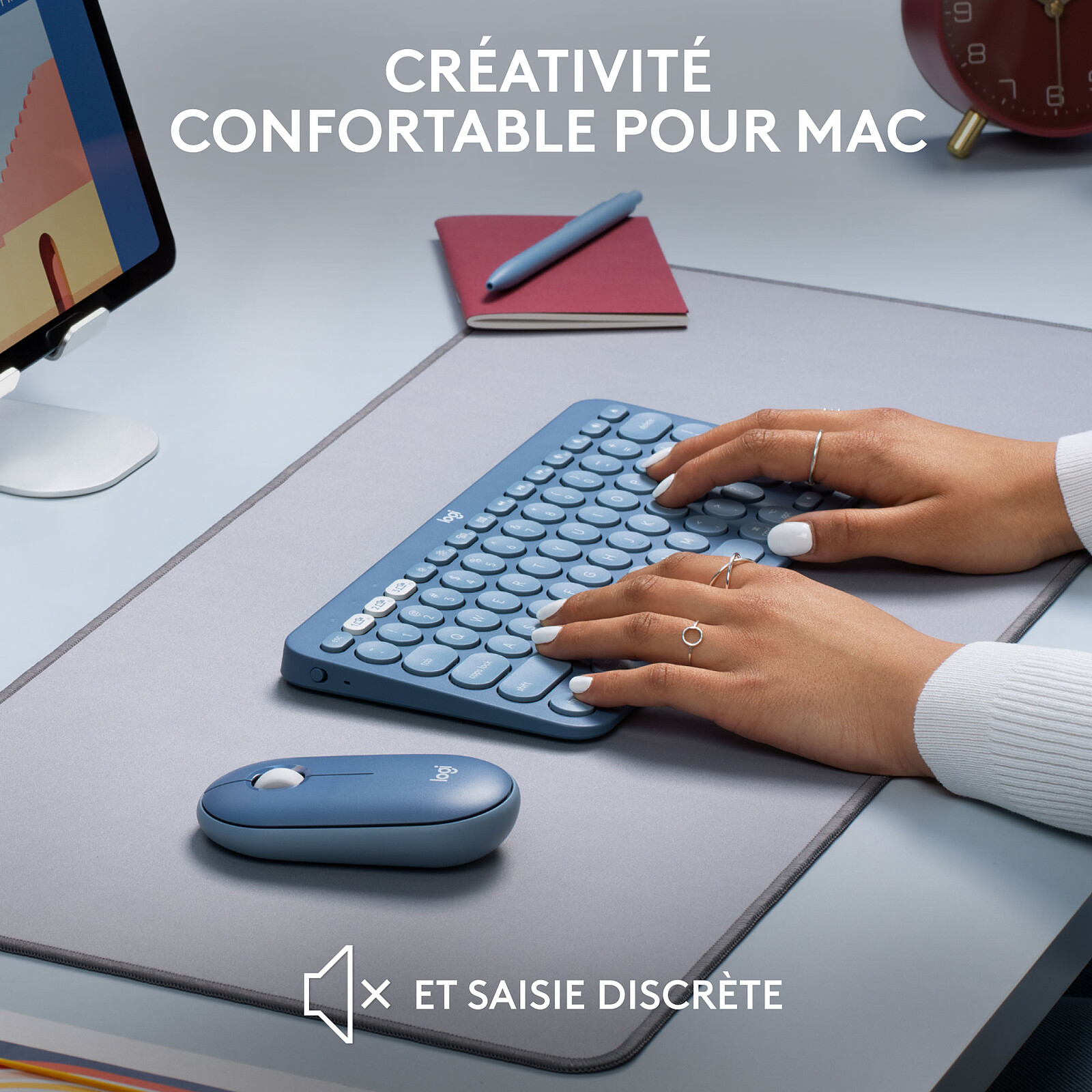 Logitech K380 Multi-Device Bluetooth Keyboard for Mac (Rose) - Clavier  tablette - Garantie 3 ans LDLC