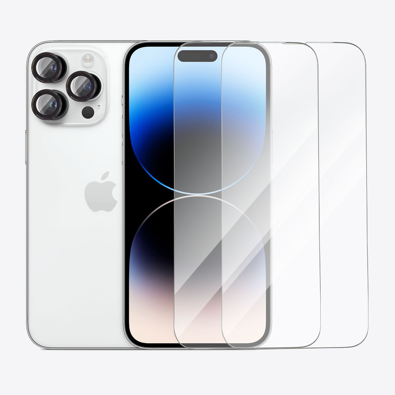 Película protectora en cristal templado para iPhone 13 Pro Max/iPhone 14  Plus
