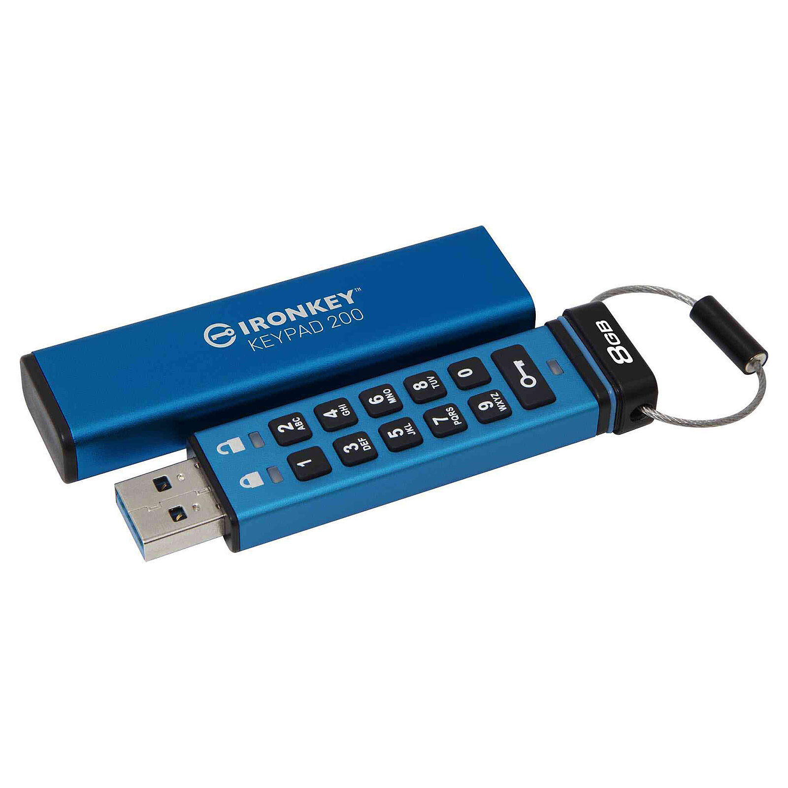 Clé USB SéCuriséE, Clé USB CryptéE de 256 Go avec Mot de Passe MatéRiel,  Clé USB avec Clavier USB 3.0 Disk Flash