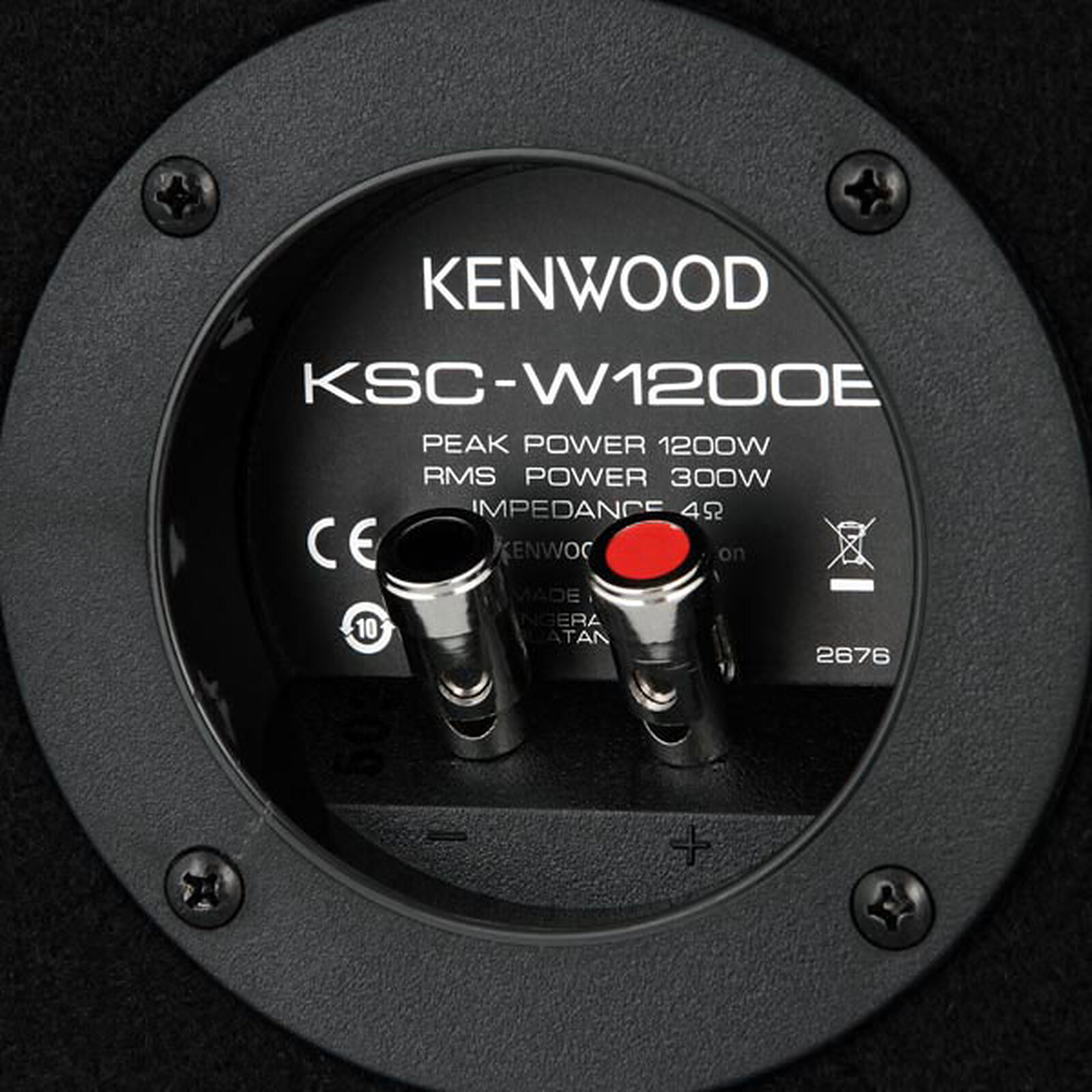 Subwoofer para autos KENWOOD Amplificado KSC-PSW8