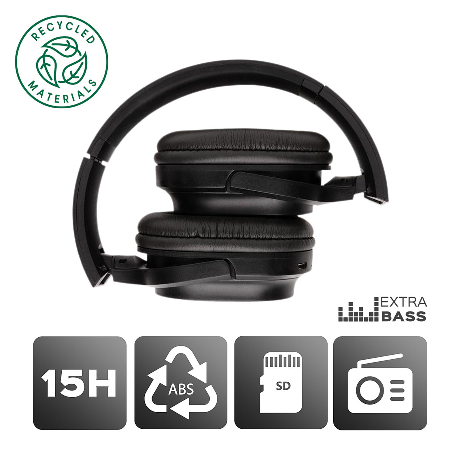 Auricular inalámbrico Akashi Bluetooth 5.0 Eco Negro - Kit manos libres y  auriculares - LDLC