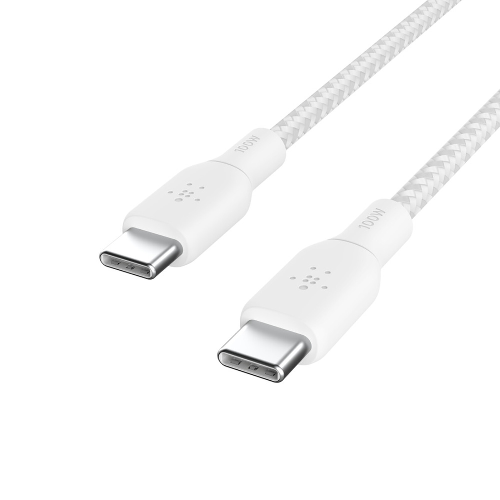 Belkin Câble USB-C Renforcé 100 W 3 m (Blanc) - USB - Garantie 3 ans LDLC