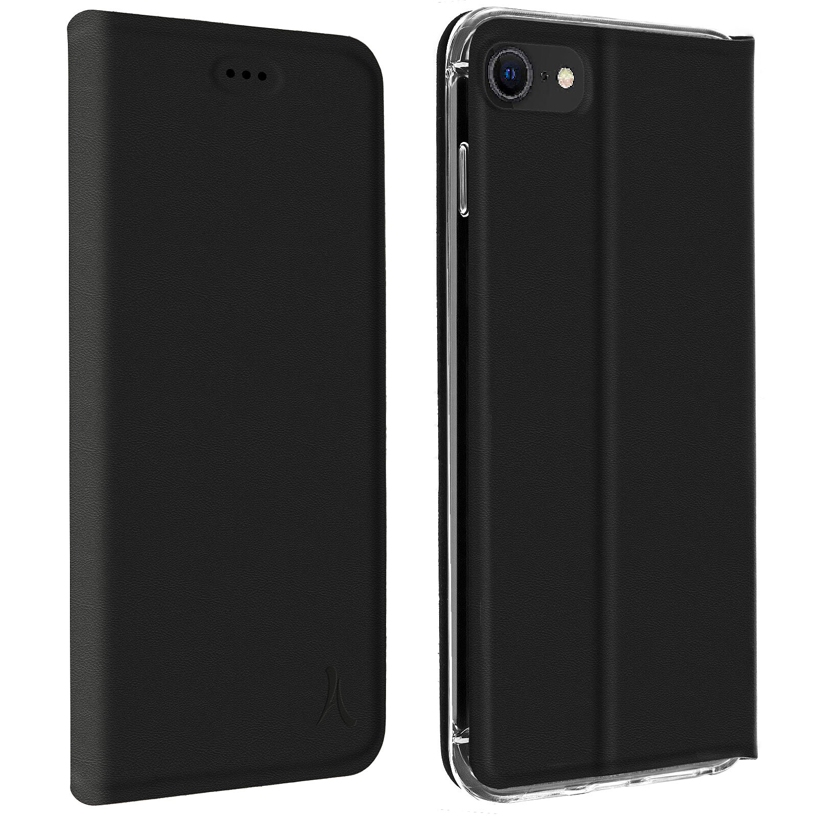Akashi Etui Folio Porte Carte Noir iPhone SE 2022 / 2020 / 8 / 7  (ALTFOLIOIP7BL) - Achat Coque téléphone Akashi pour professionnels sur