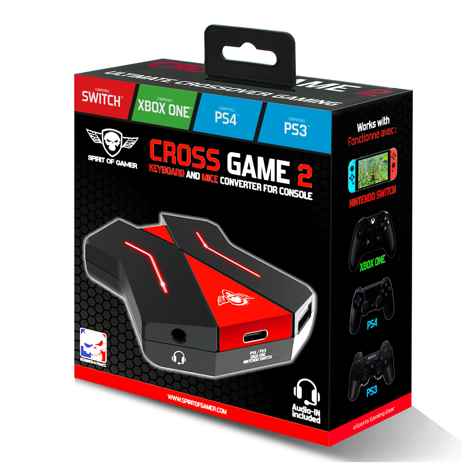 Subsonic - Casque Gaming Blanc avec micro pour PS5 - Compatible  PS4/PS3/Xbox One et Xbox Series X/Switch/PC - La Poste