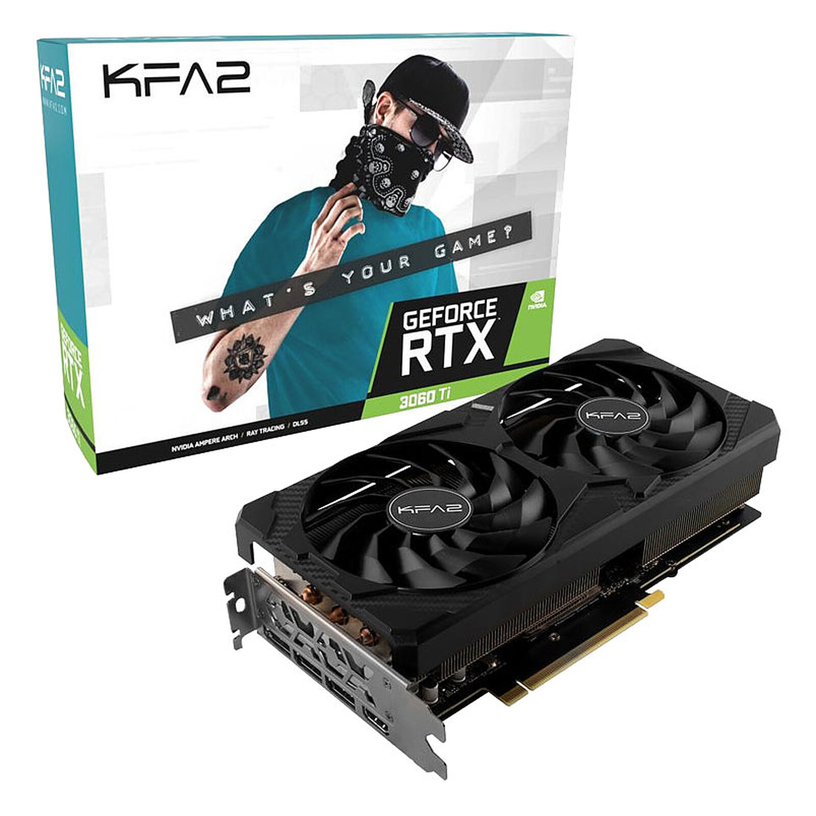 KFA2 GeForce RTX 3060 Ti Plus (1-Click OC) V2 LHR - Graphics card