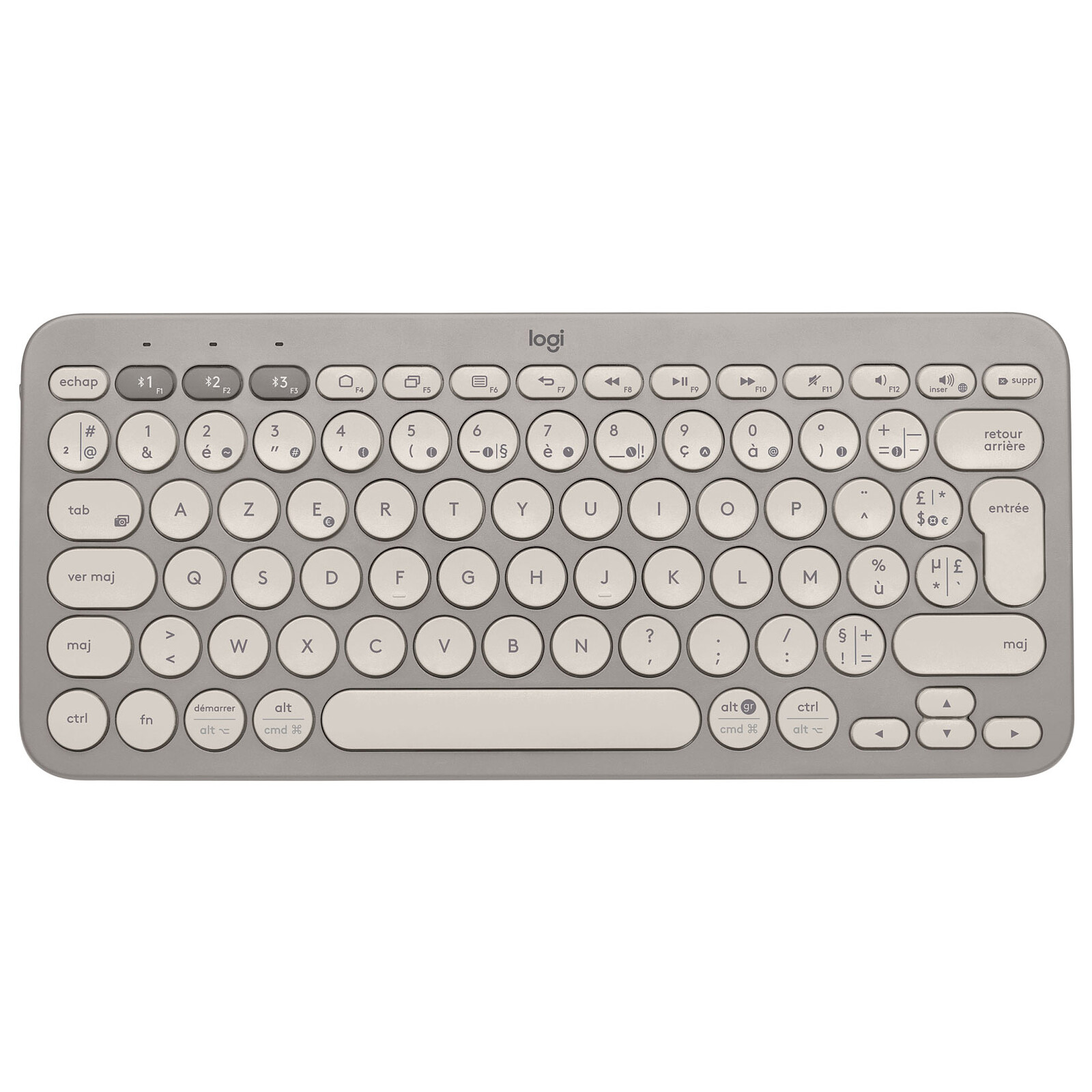 Logitech K380 Multi Device Bluetooth Keyboard For Mac Sand Tablet 