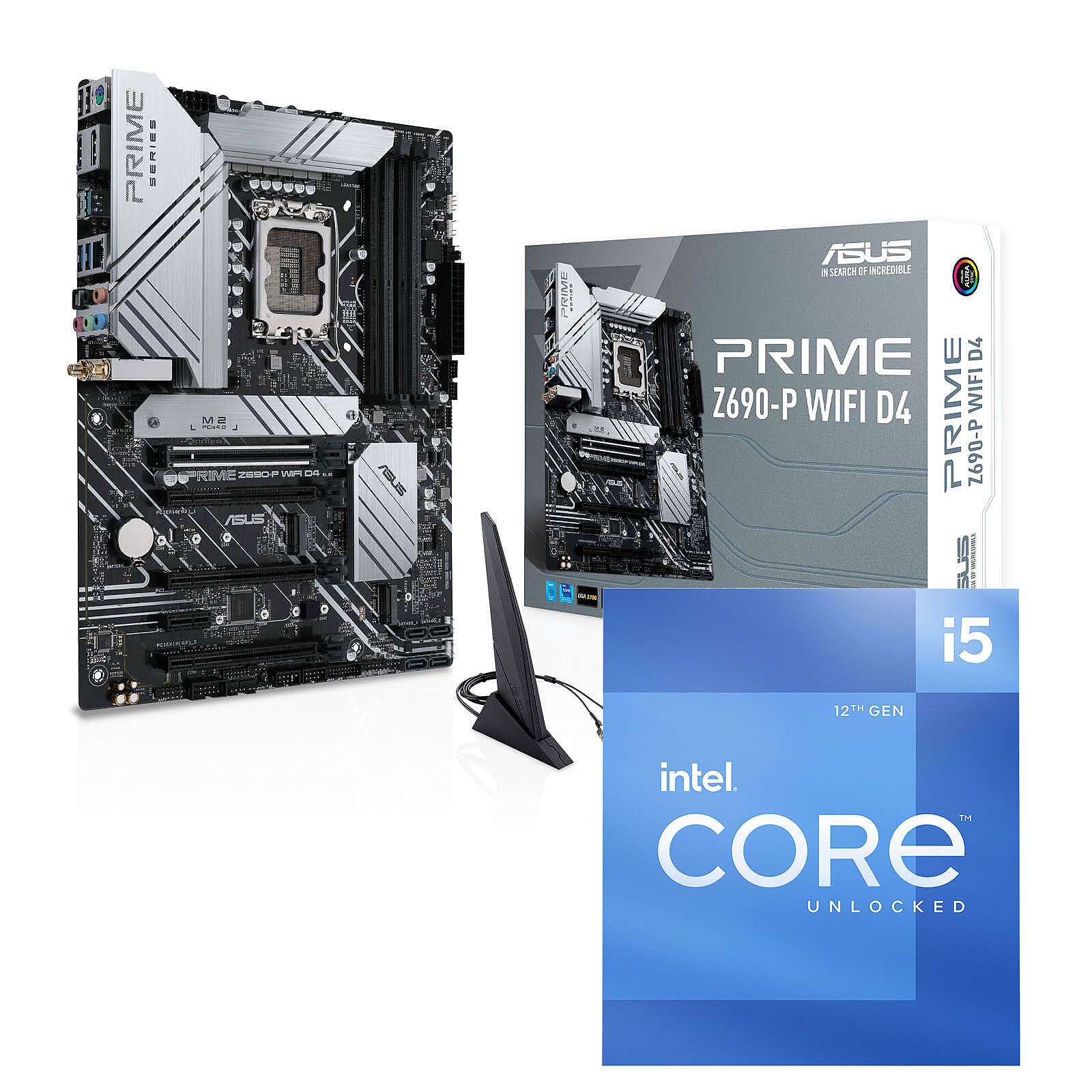 Kit Upgrade PC Core i5-12600K ASUS PRIME Z690-P WIFI D4 - Carte