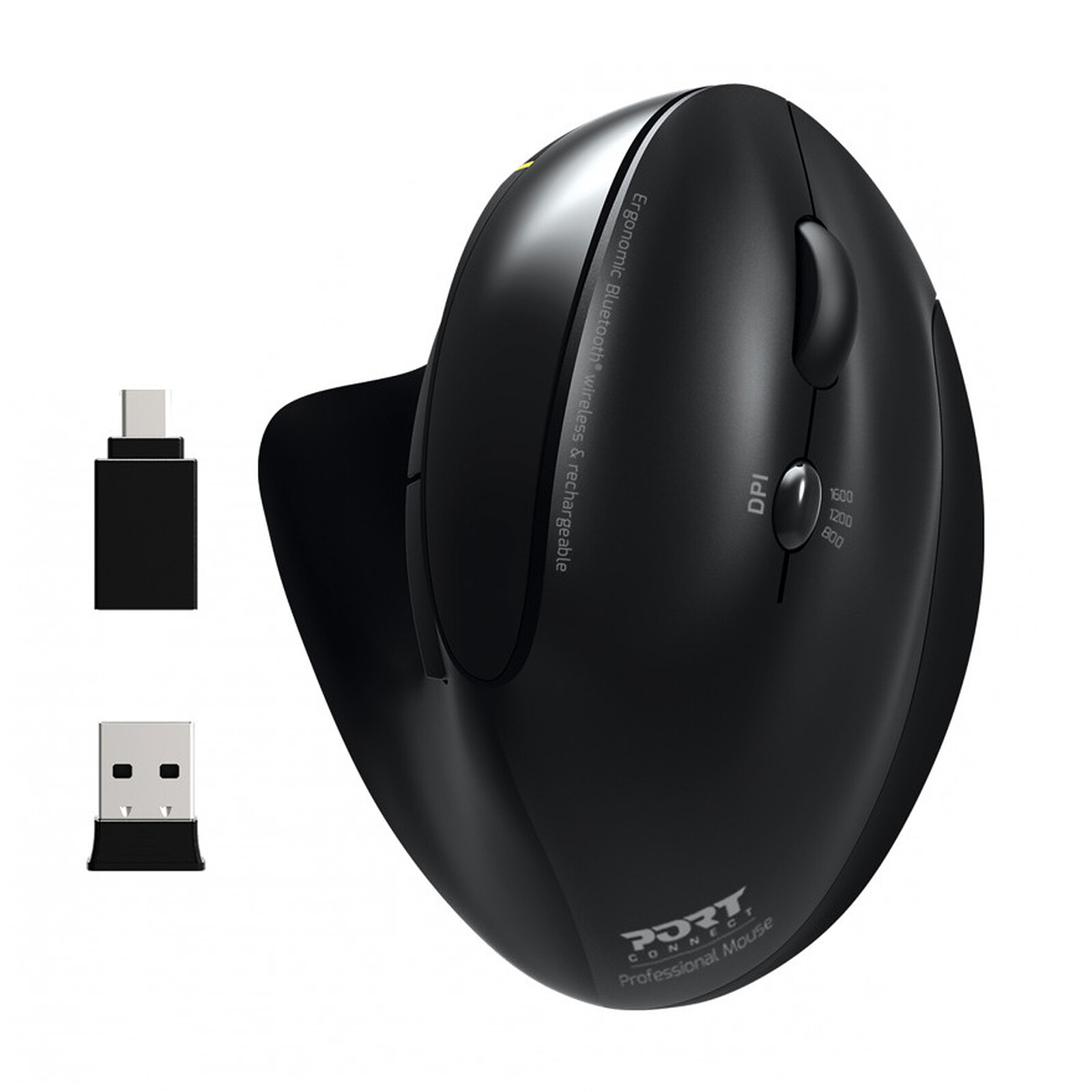 Mouse Bluetooth 5.0 Silenzioso Con 3 DPI – Ergonomico Per Laptop E Tablet (Batteria AA)