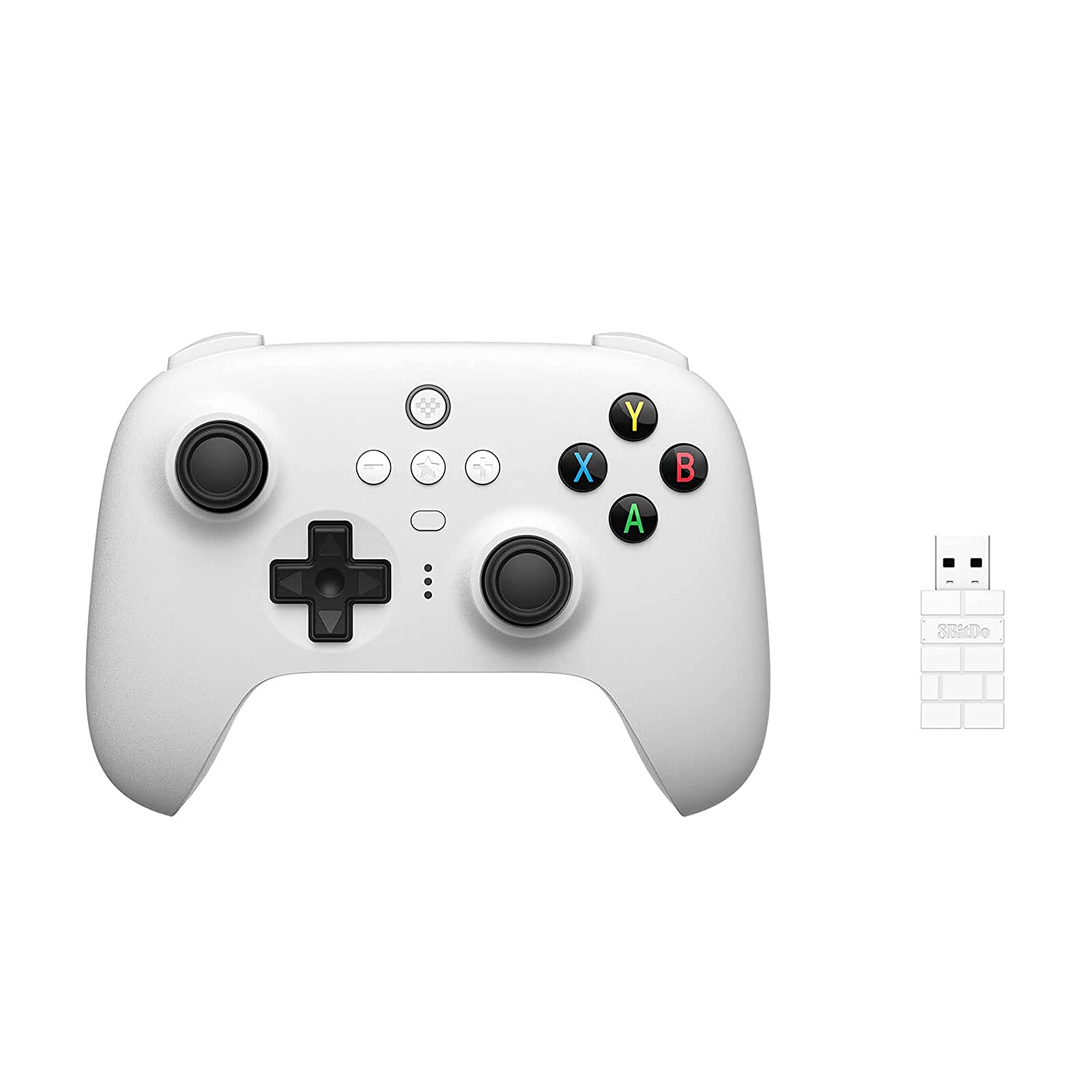 8Bitdo Ultimate 2.4G Wireless Controller with Dock (White) - PC game  controller - LDLC 3-year warranty