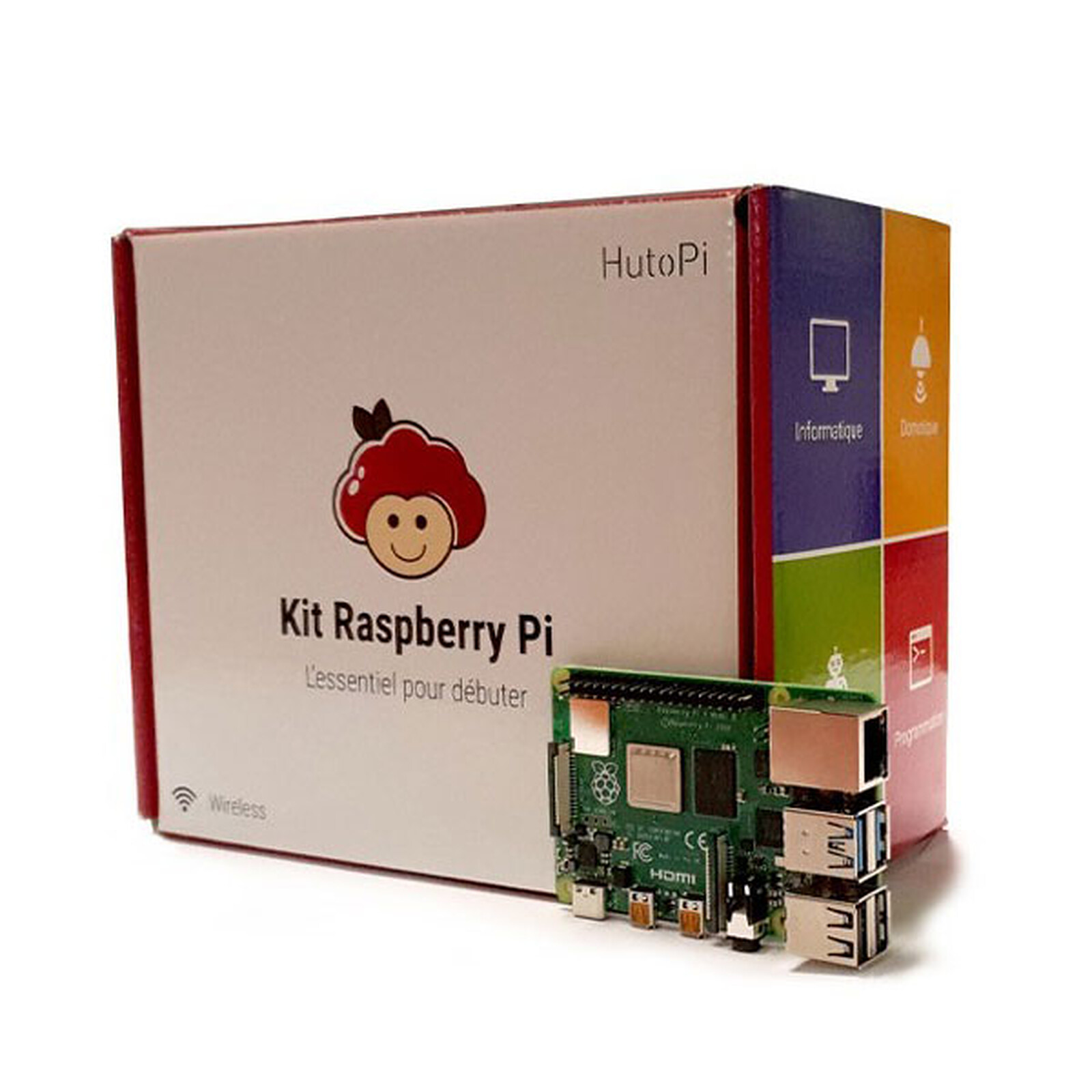 Hutopi Starter Kit Raspberry Pi 4 4 Go - Kit Raspberry Pi