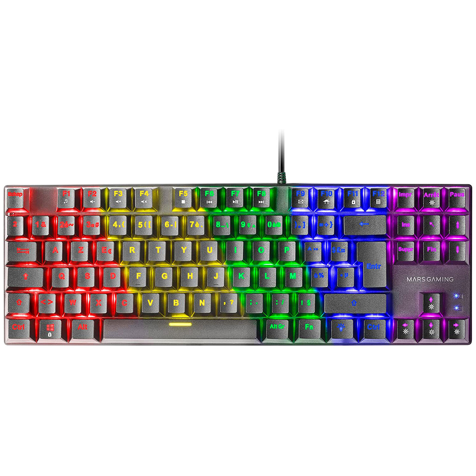 Clavier gamer sans fil XPERT-K200 WIRELESS blanc, mécanique, RGB