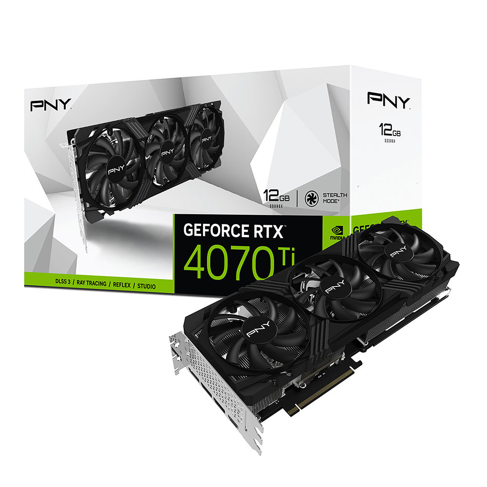 PNY GeForce RTX 4070 Ti 12GB VERTO Triple Fan - Carte graphique