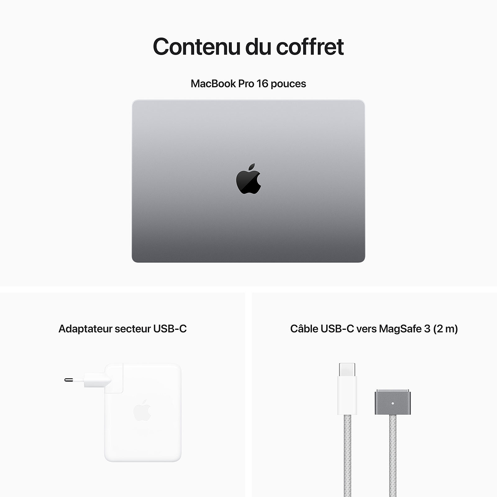 Apple MacBook Pro M2 Pro 16 Gris sidéral 16Go/512 Go (MNW83FN/A