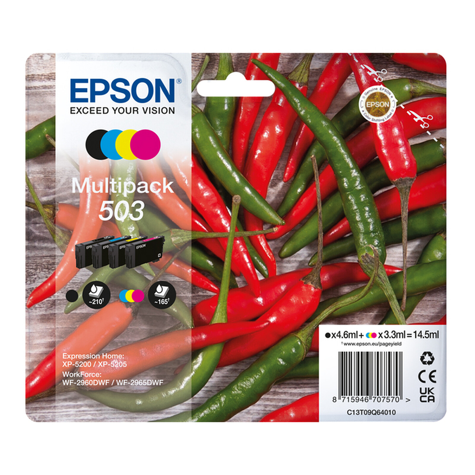Epson 102 EcoTank 4-colour Multipack - Cartouche imprimante - LDLC