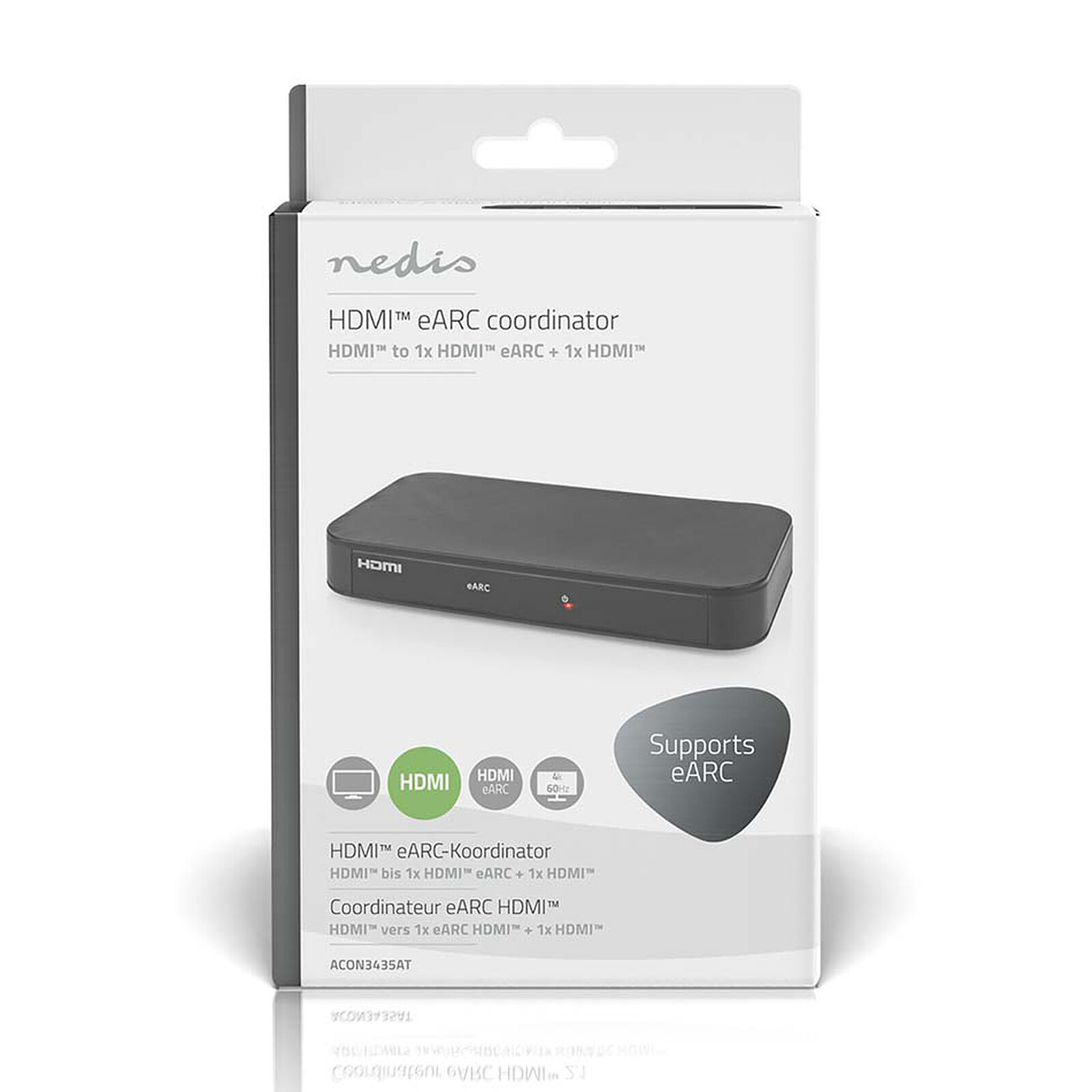 Nedis HDMI eARC to HDMI ARC and eARC Digital Audio Converter