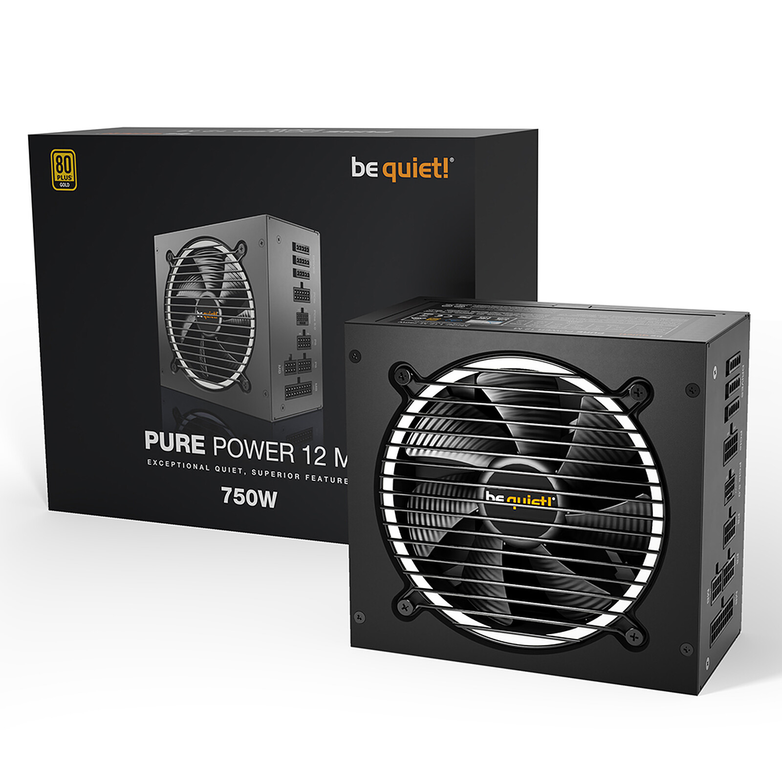 be quiet! Pure Power 12 M 750W 80PLUS Gold - PC power supply - LDLC 3-year warranty