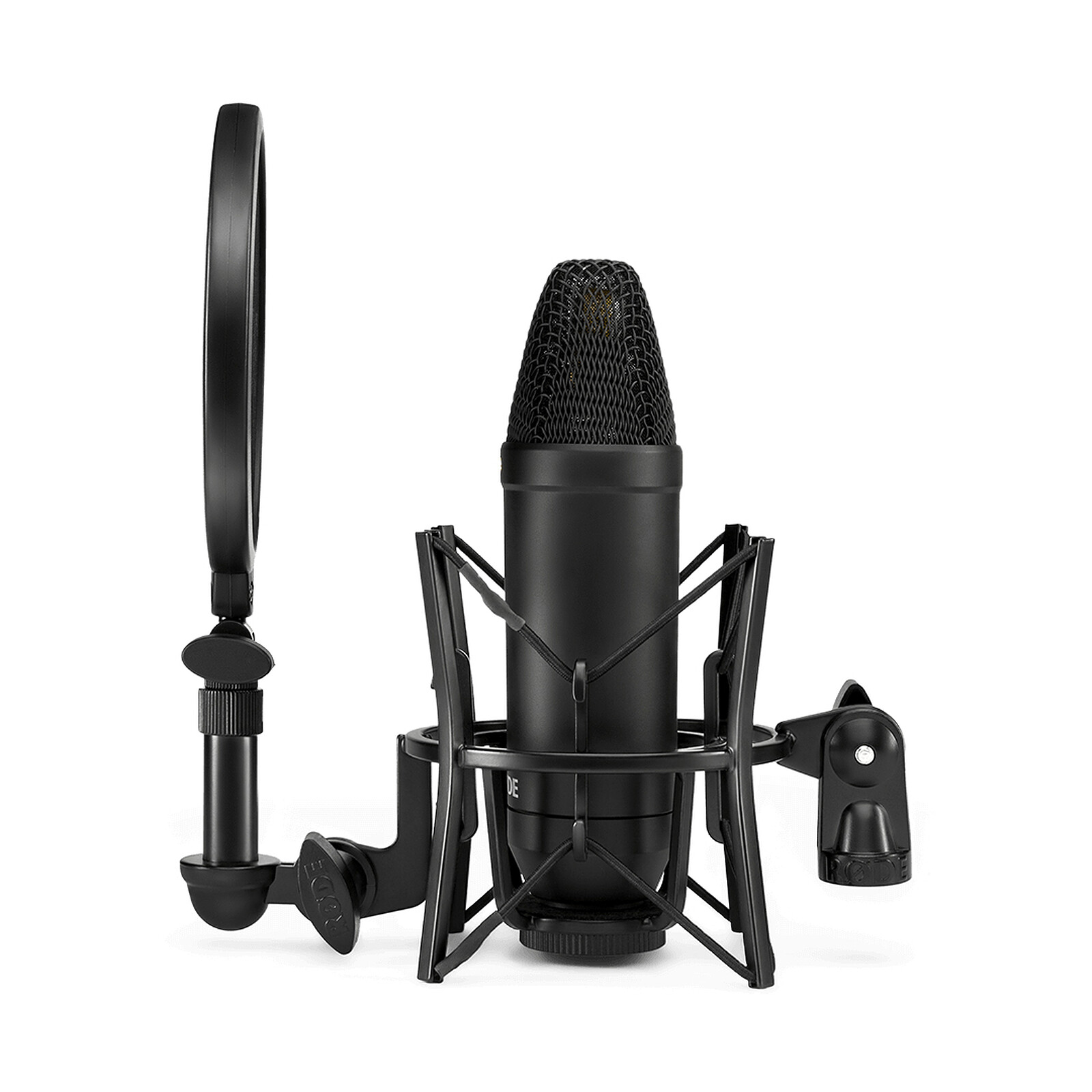 MIC-900B USB Microphone cardioide de studio à condensateur noir Noir | Noir