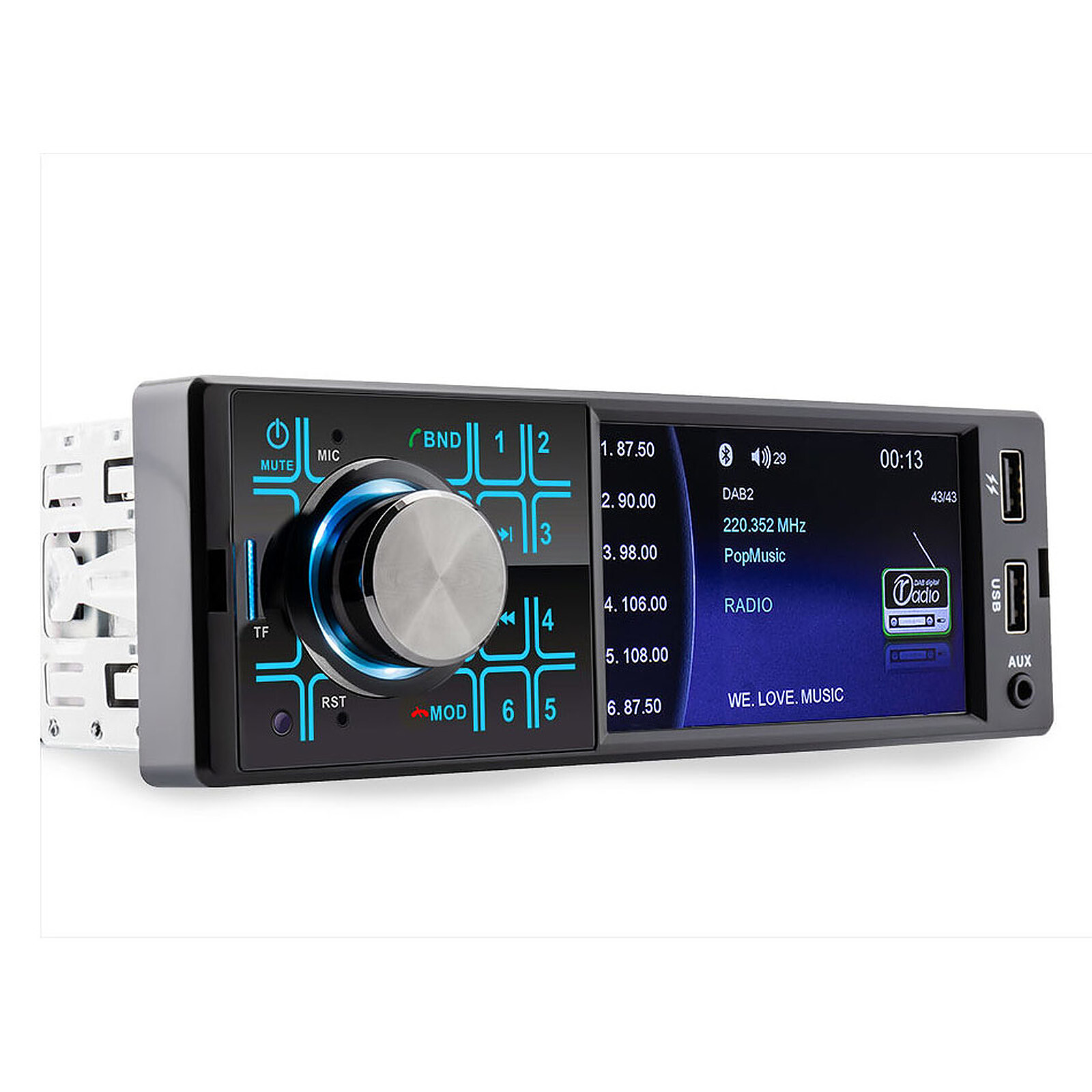 JVC KD-DB912BT CD/MP3-Autoradio DAB Bluetooth USB iPod AUX-IN