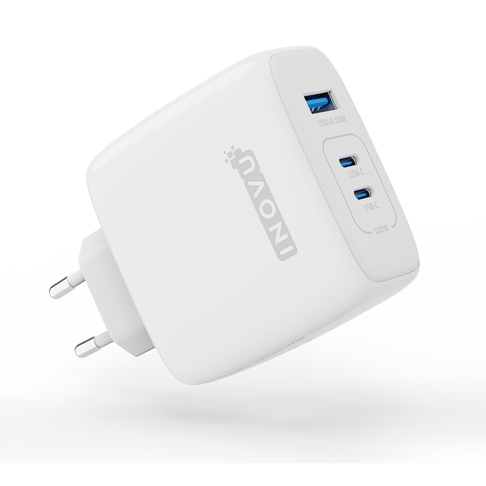 Avizar Chargeur Voiture avec Deux Ports USB 3.0 et USB-C Power Delivery  Blanc - Chargeur allume-cigare - LDLC