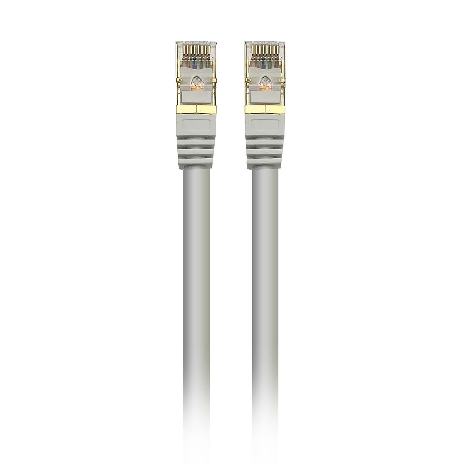 Textorm Câble RJ45 CAT 7 SSTP - mâle/mâle - 1 m - Blanc - Câble