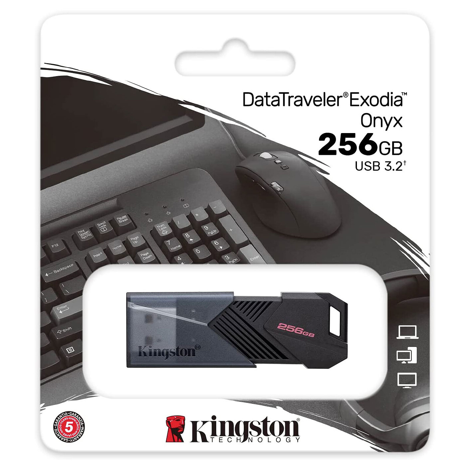 Kingston DataTraveler Exodia Onyx 256 Go - Clé USB - LDLC