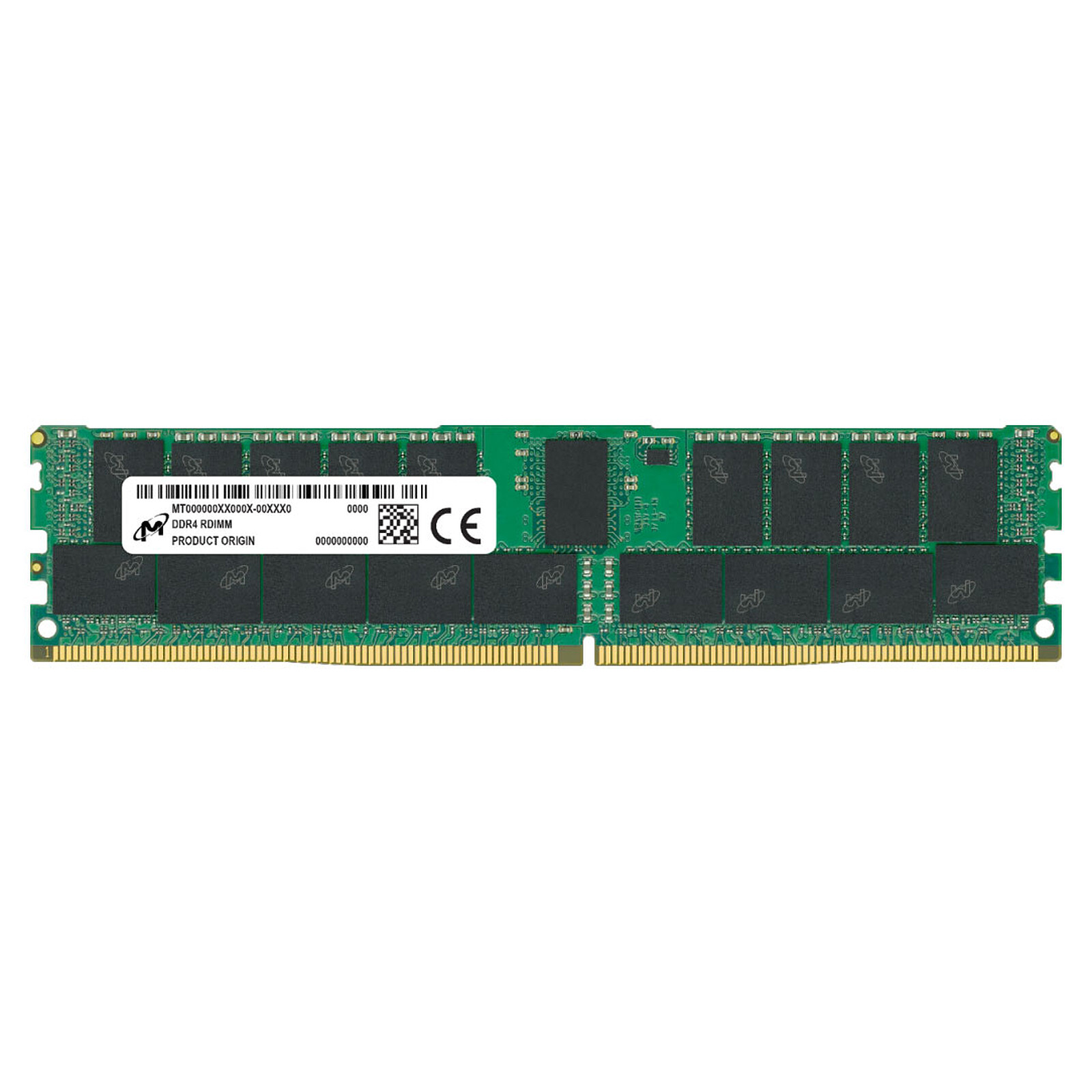 Micron 16GB PC4-25600 3200 Dual Rank 2Rx8 DDR4 RDIMM Memory (MTA18ASF2