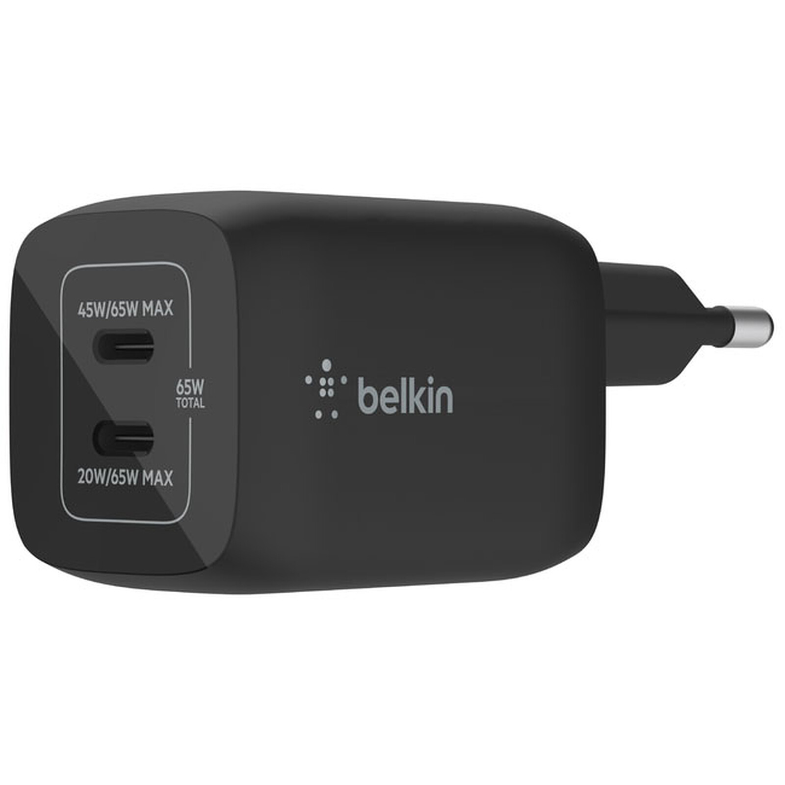 Cargador de CA Belkin BoostCharge Pro USB-C de 65 W (negro) - Cargador de  teléfono - LDLC
