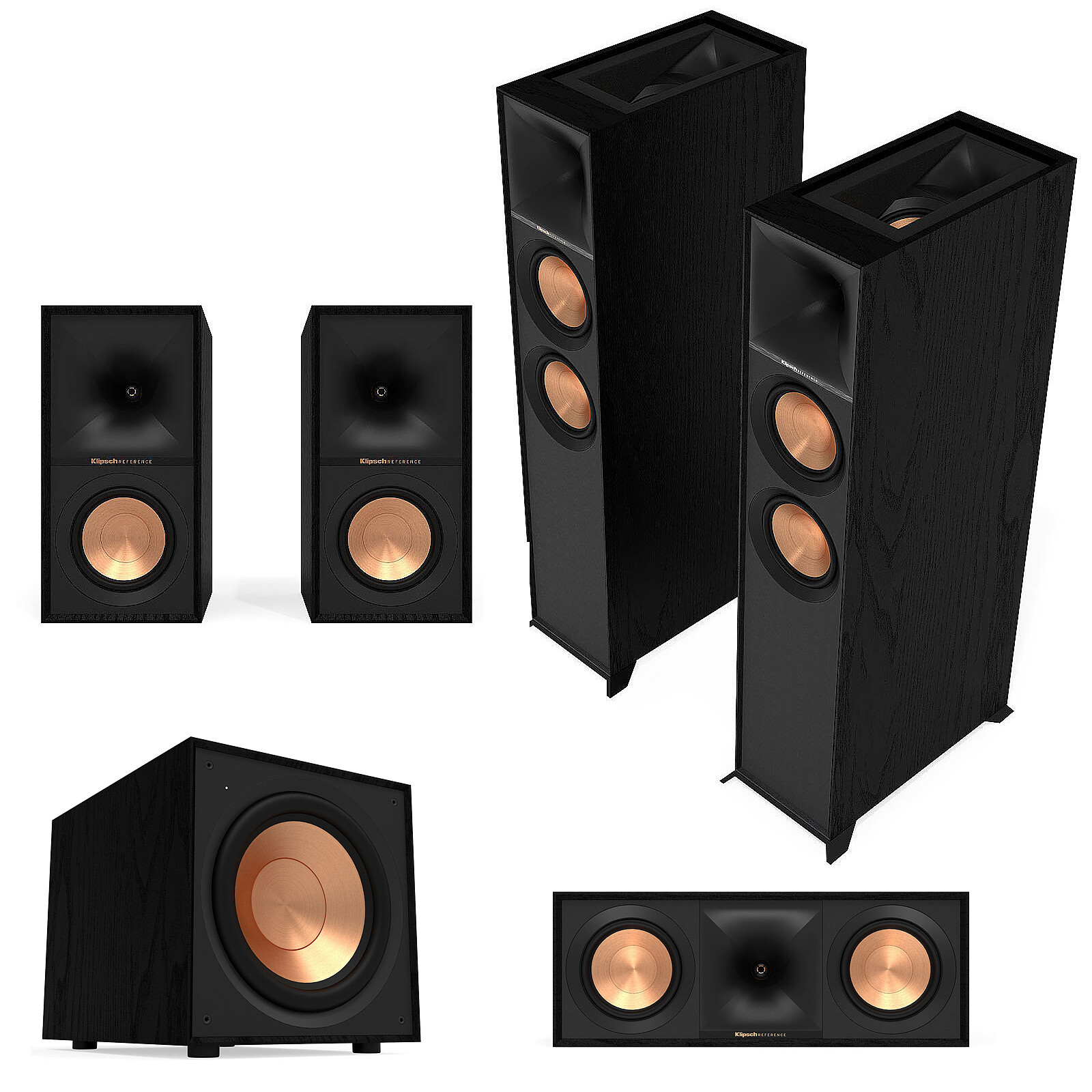 Klipsch Pack R-605FA 5.1.2 Atmos Small - Speakers - LDLC 3-year warranty