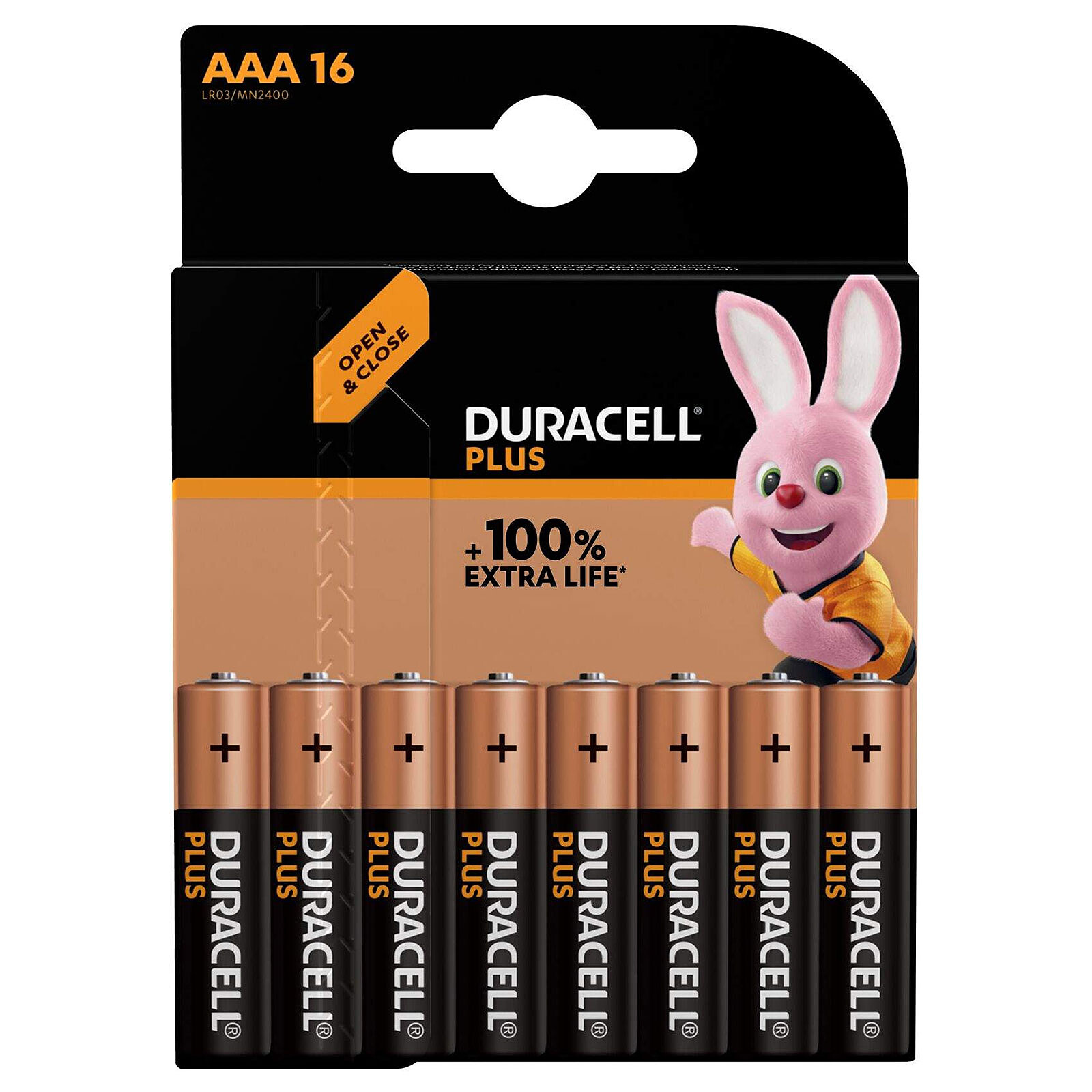 Duracell Plus AAA (par 16) - Pile & chargeur - LDLC