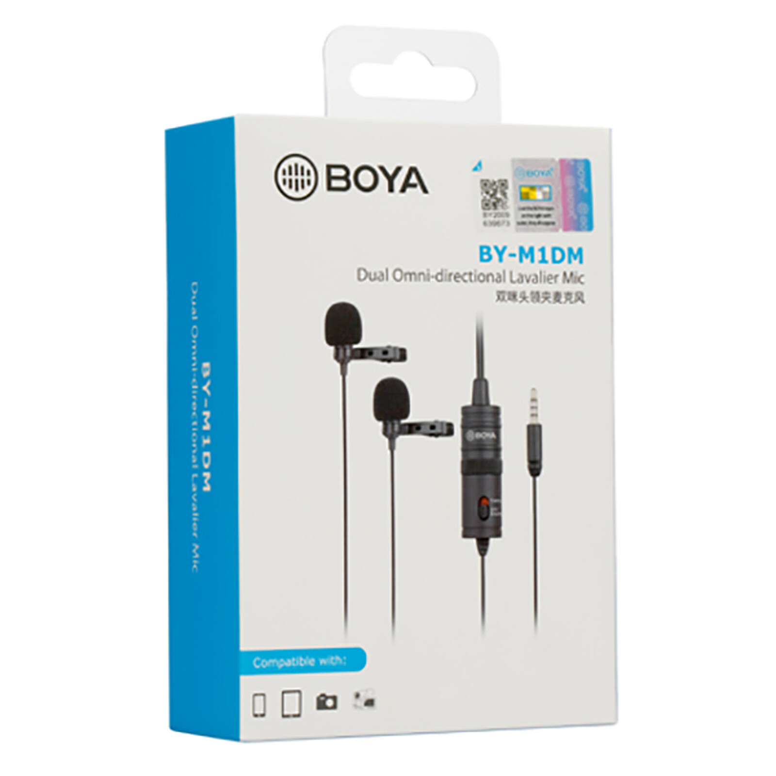 Boya – Microphones Lavalier À Condensateur By-m1dm, Micro-cravate
